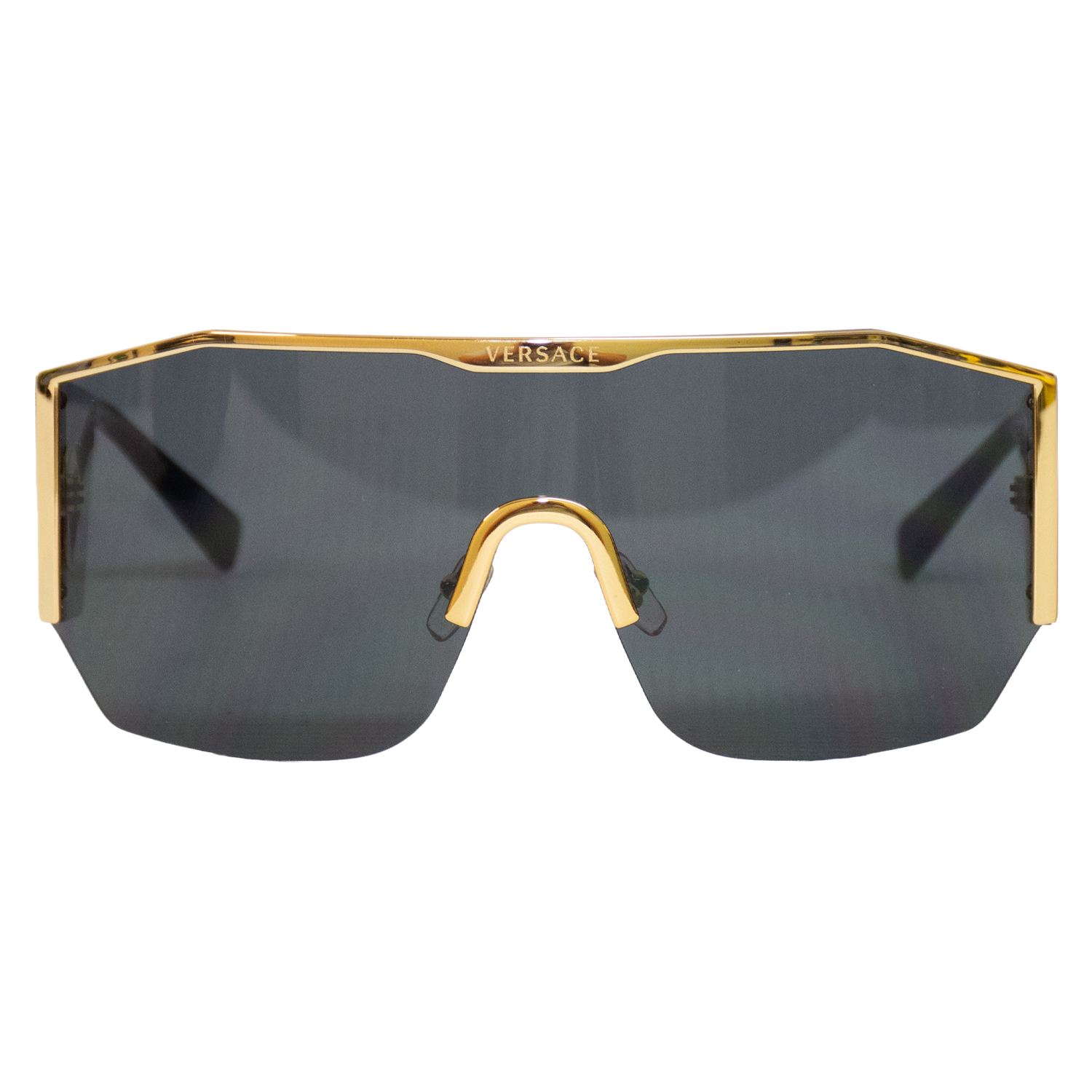 Versace 2220 Black & Gold Sunglasses