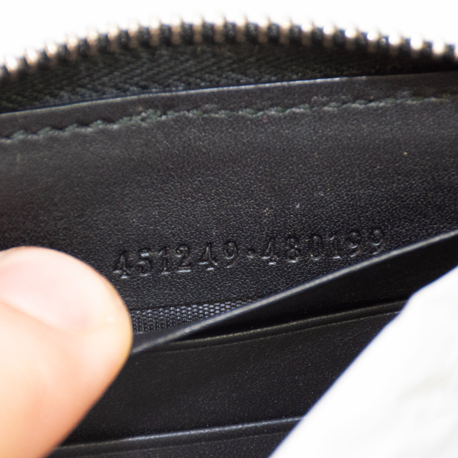 Gucci Brown/Black Zip Around Wallet - 451249