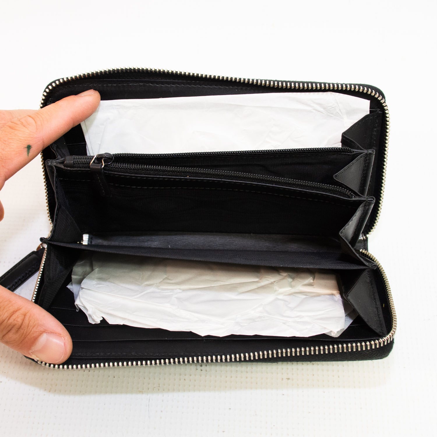 Gucci Brown/Black Zip Around Wallet - 451249