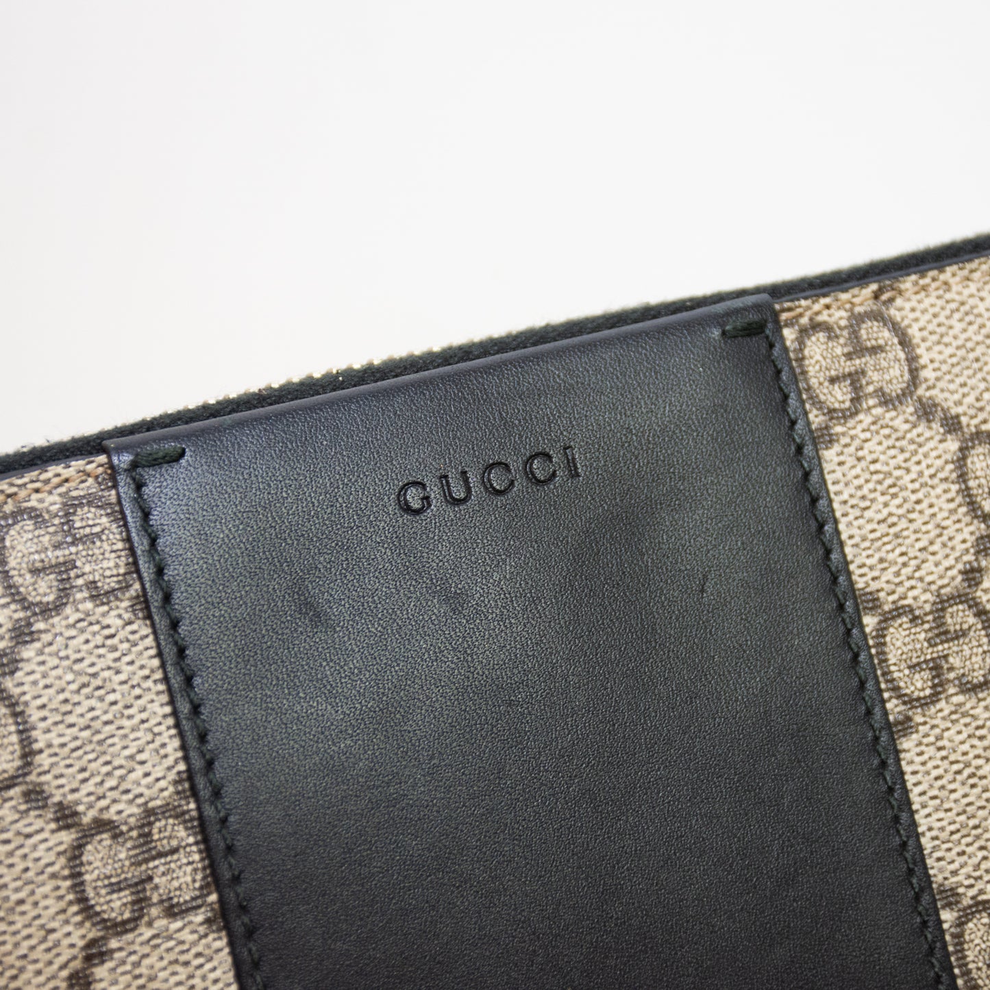 Gucci Brown/Black Zip Around Wallet - 451249