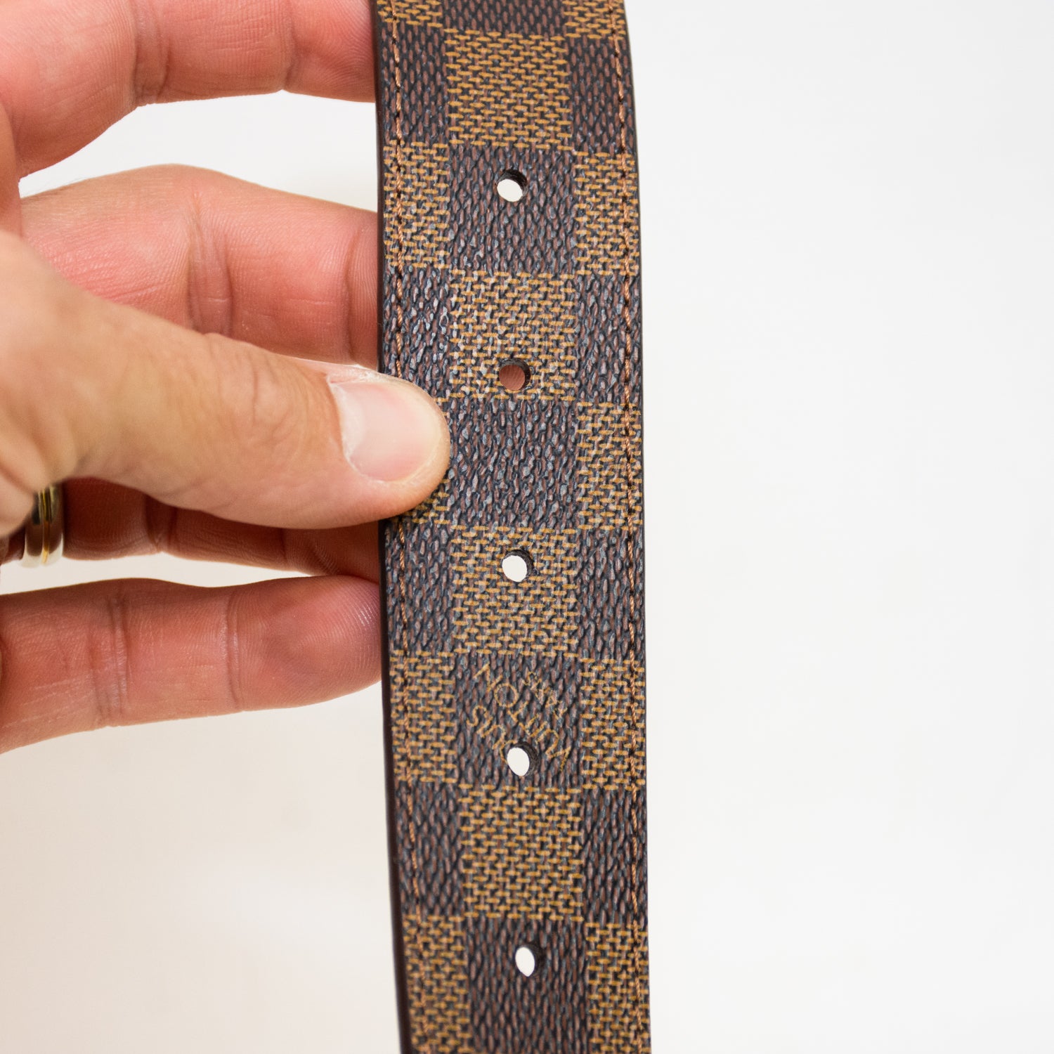 Louis Vuitton Ceinture Inventor Belt Damier Graphite DC 110/44
