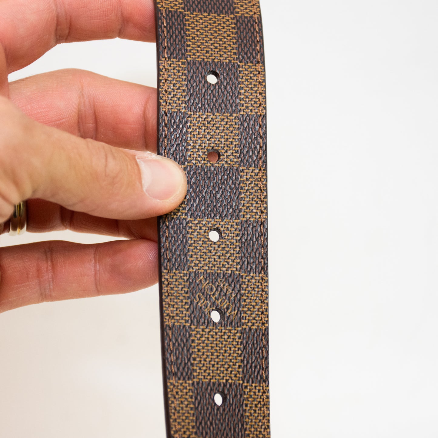 Louis Vuitton Ceinture Inventor Belt Damier Graphite DC 110/44