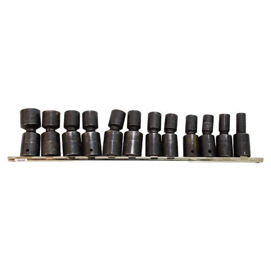 Snap-on 312IPLM 12pc 10-24mm 6-Point Metric Shallow Impact Swivel Socket Set