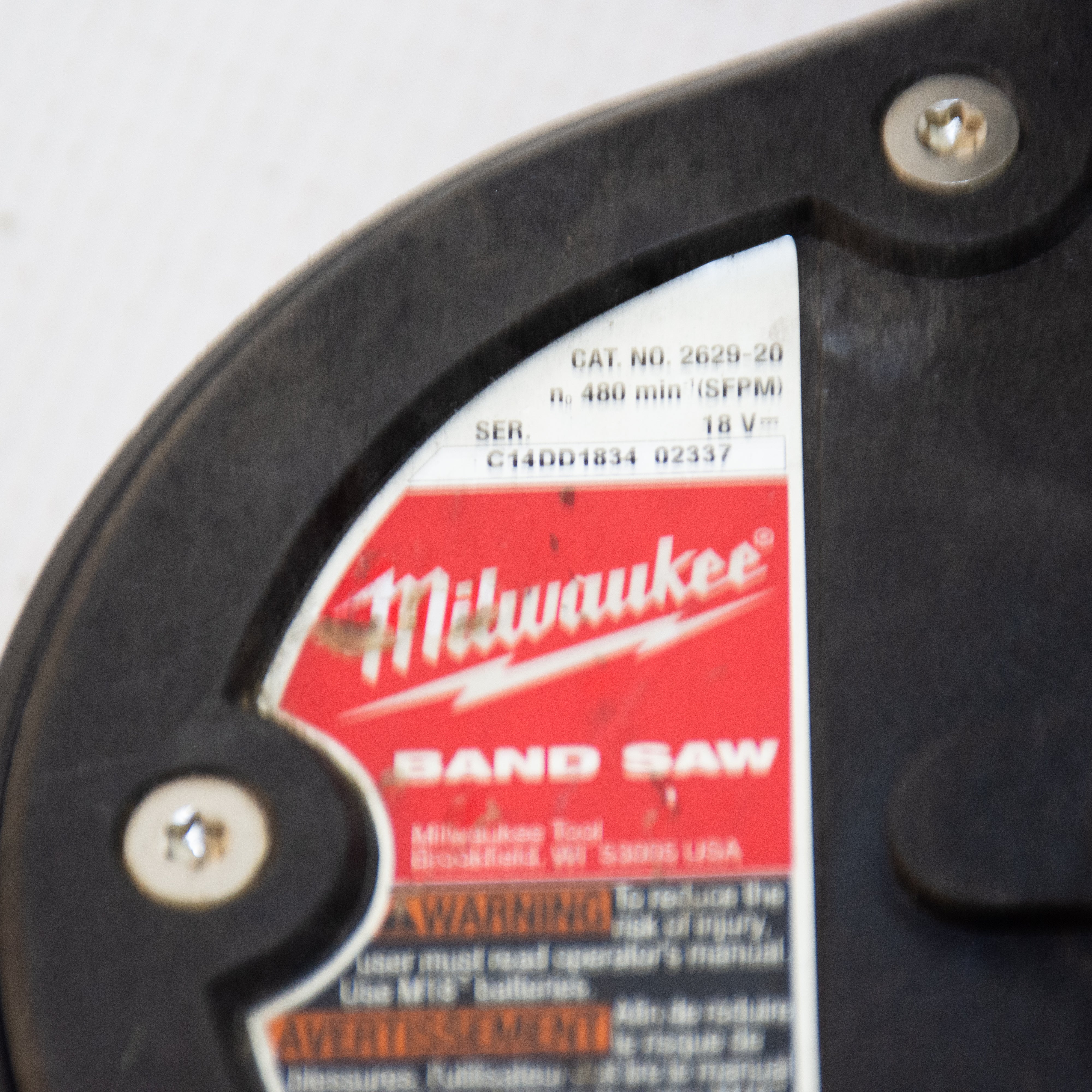 Milwaukee 2629-20 M18 Band Saw