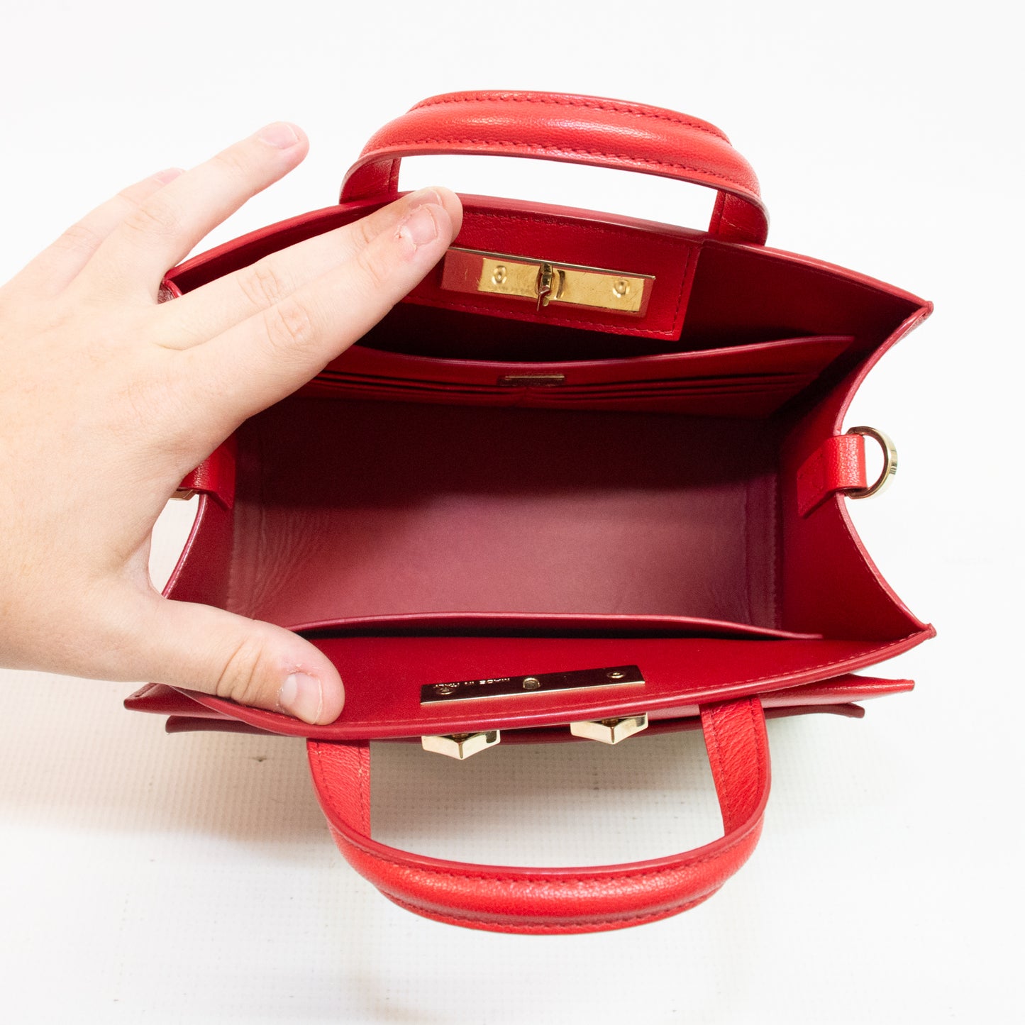 MCM Red Milano Purse