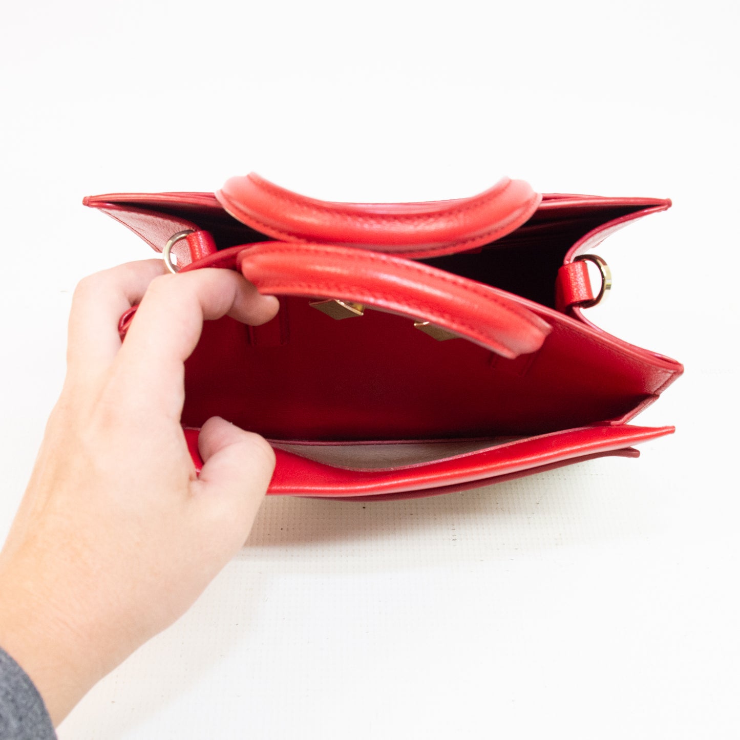 MCM Red Milano Purse