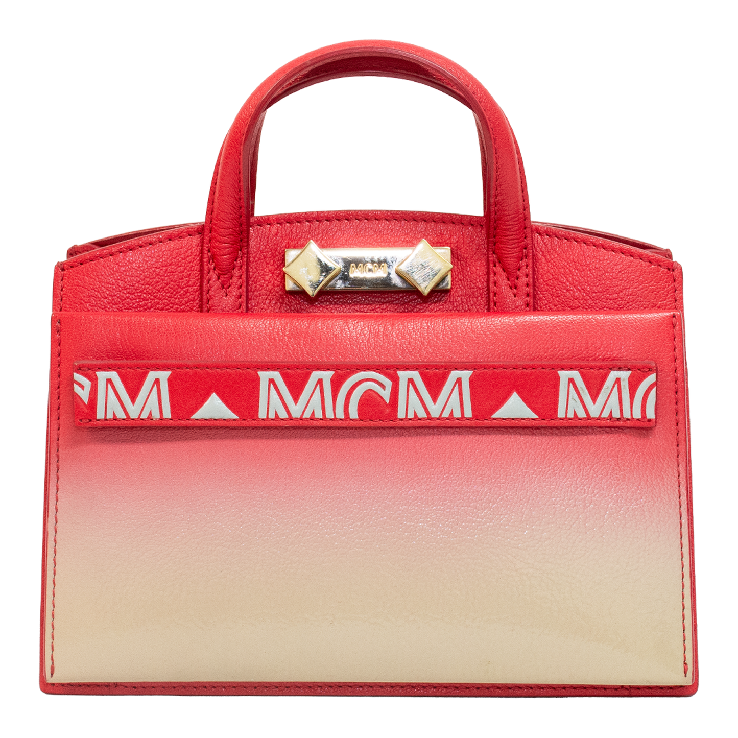 MCM Red Milano Purse