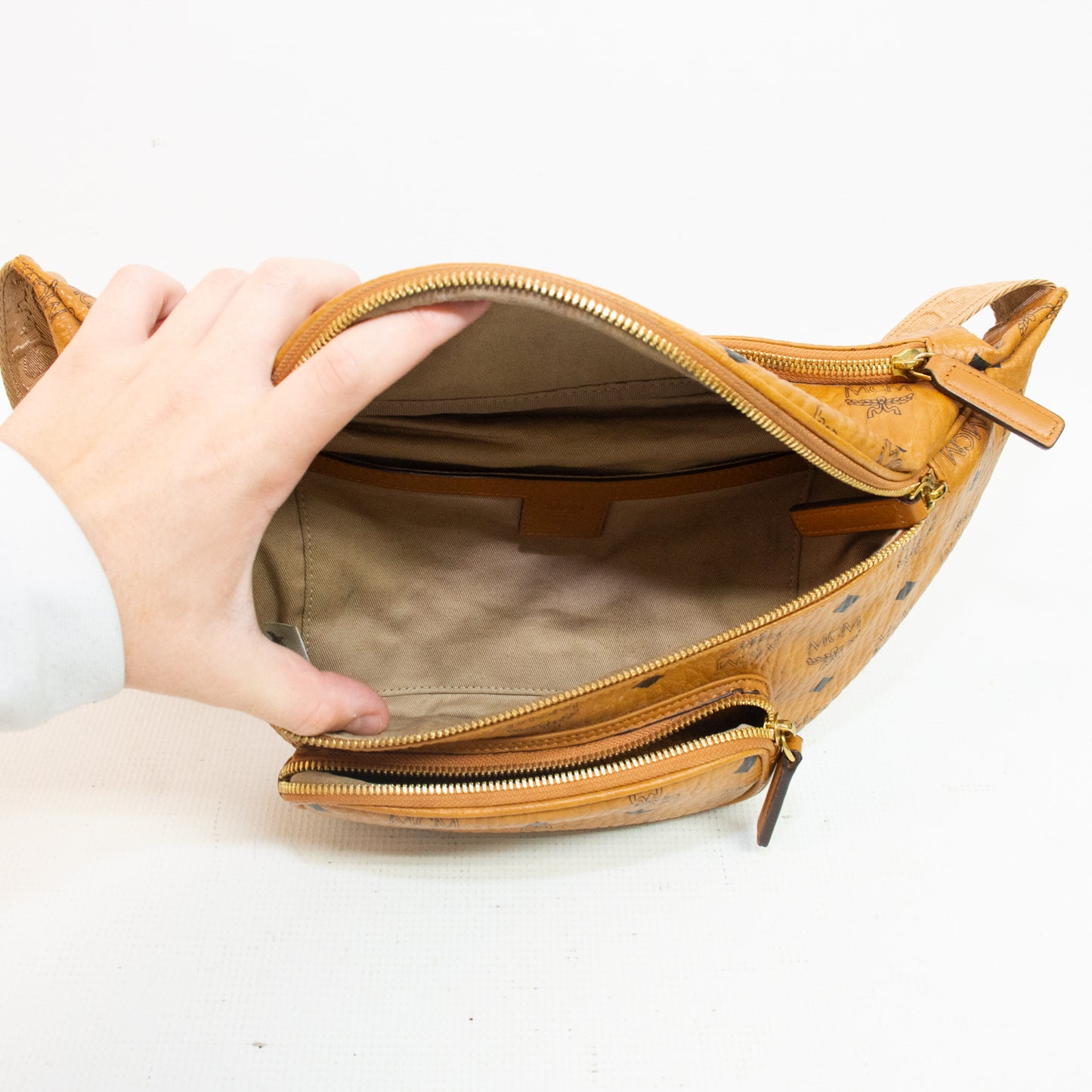 MCM Fursten Maxi Visetos Large Belt Bag