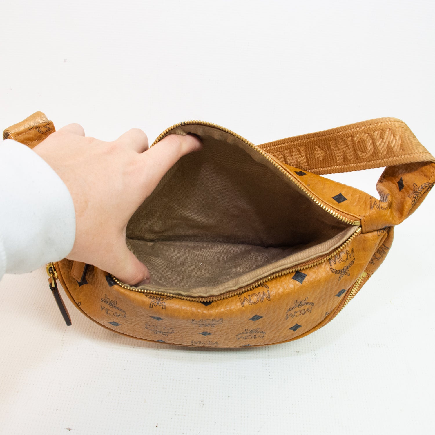 MCM Fursten Maxi Visetos Large Belt Bag