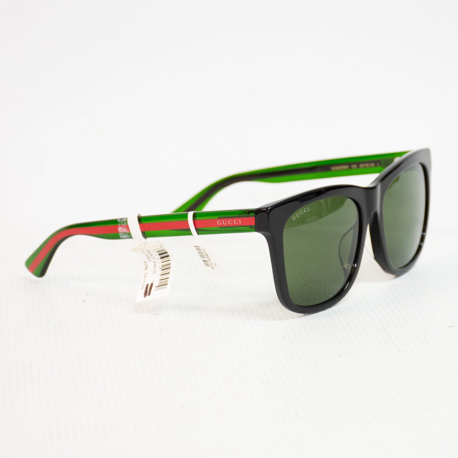 Gucci Black Green Green Sunglasses - GG0057SKN