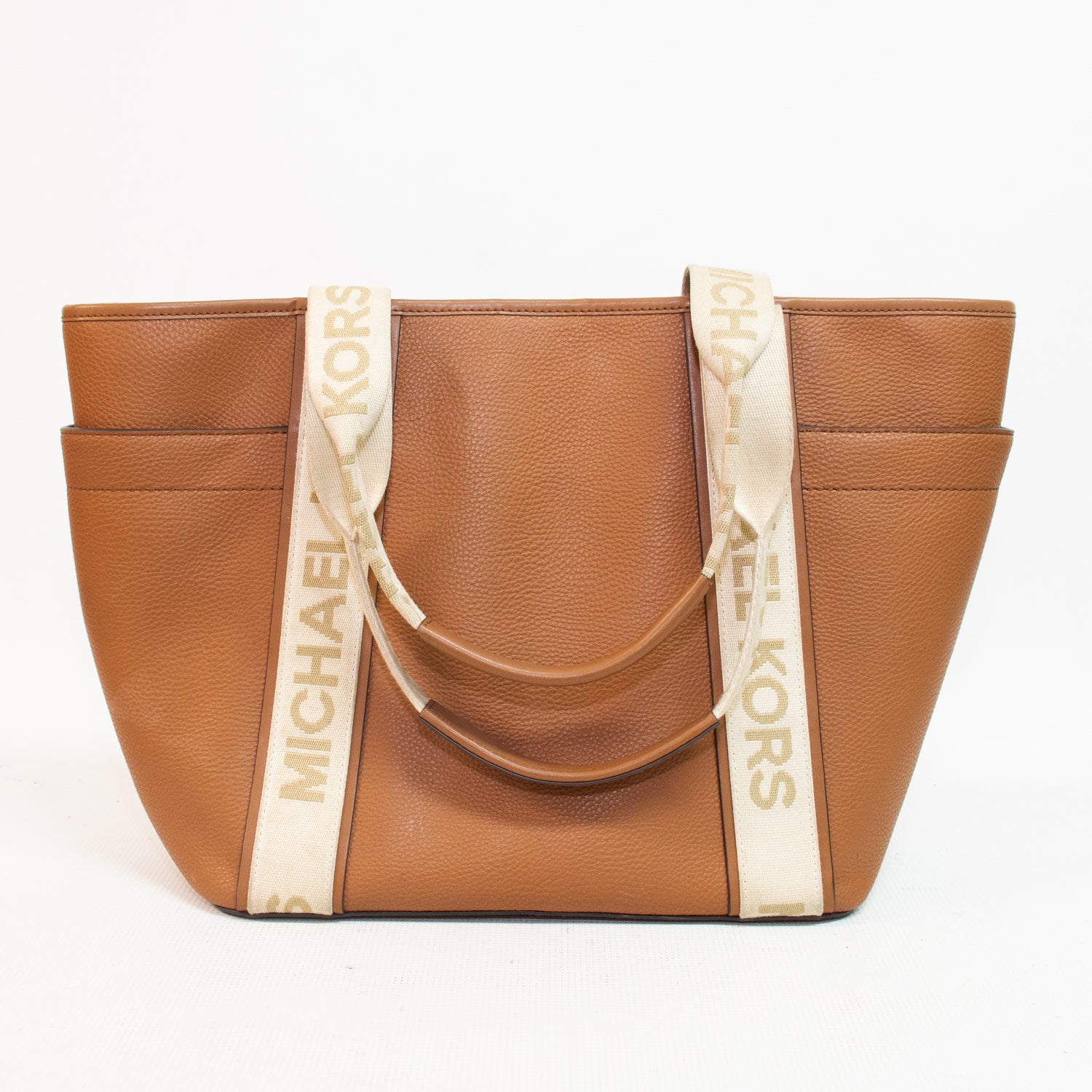 Michael Kors Large Open Maeve Leather Tote - Brown