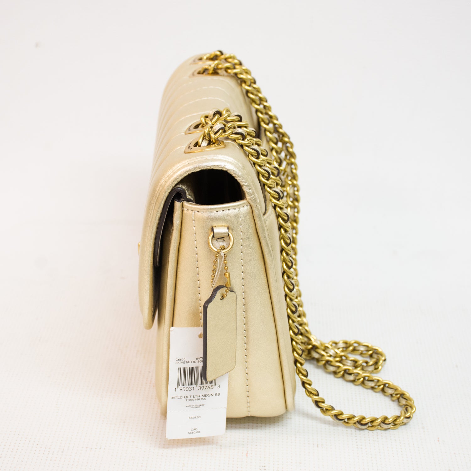 Coach C6630 Restored Madison Shoulder Bag - Metallic Quilt