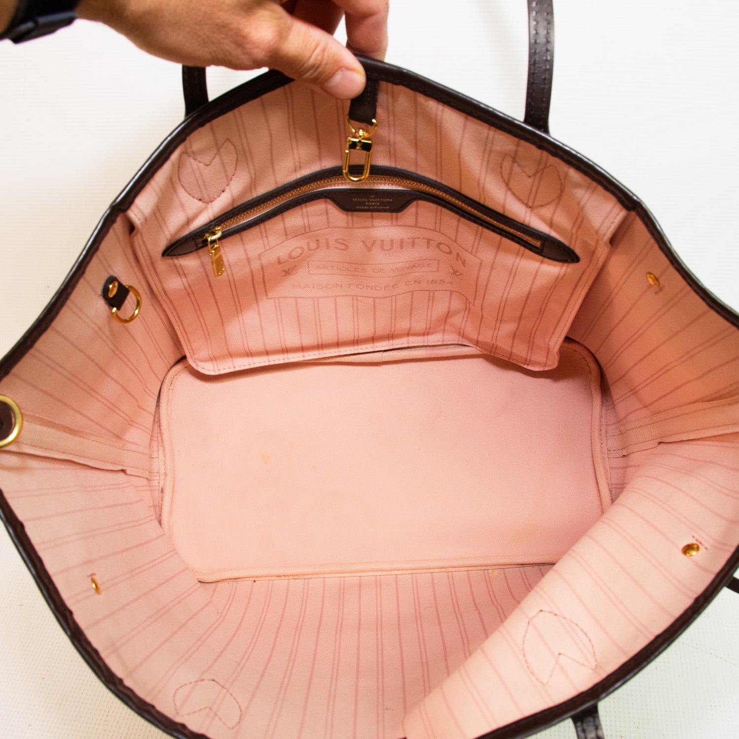 Louis Vuitton Damier Ebene Canvas Neverfull MM