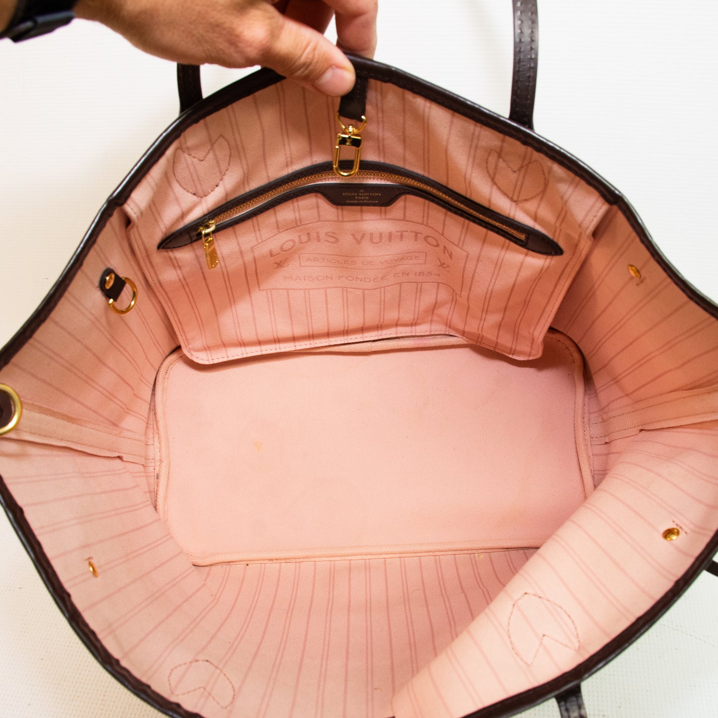 Louis Vuitton Damier Ebene Canvas Neverfull MM