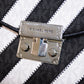 Michael Kors Rose Black Multi MD Flap Shoulder Bag - 35F0SXOL2L