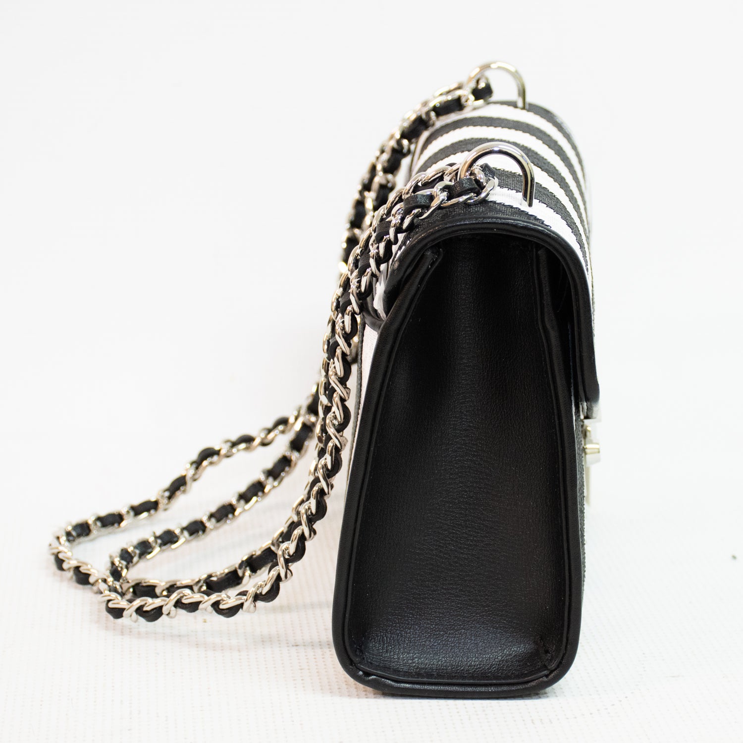 Michael Kors Rose Black Multi MD Flap Shoulder Bag - 35F0SXOL2L
