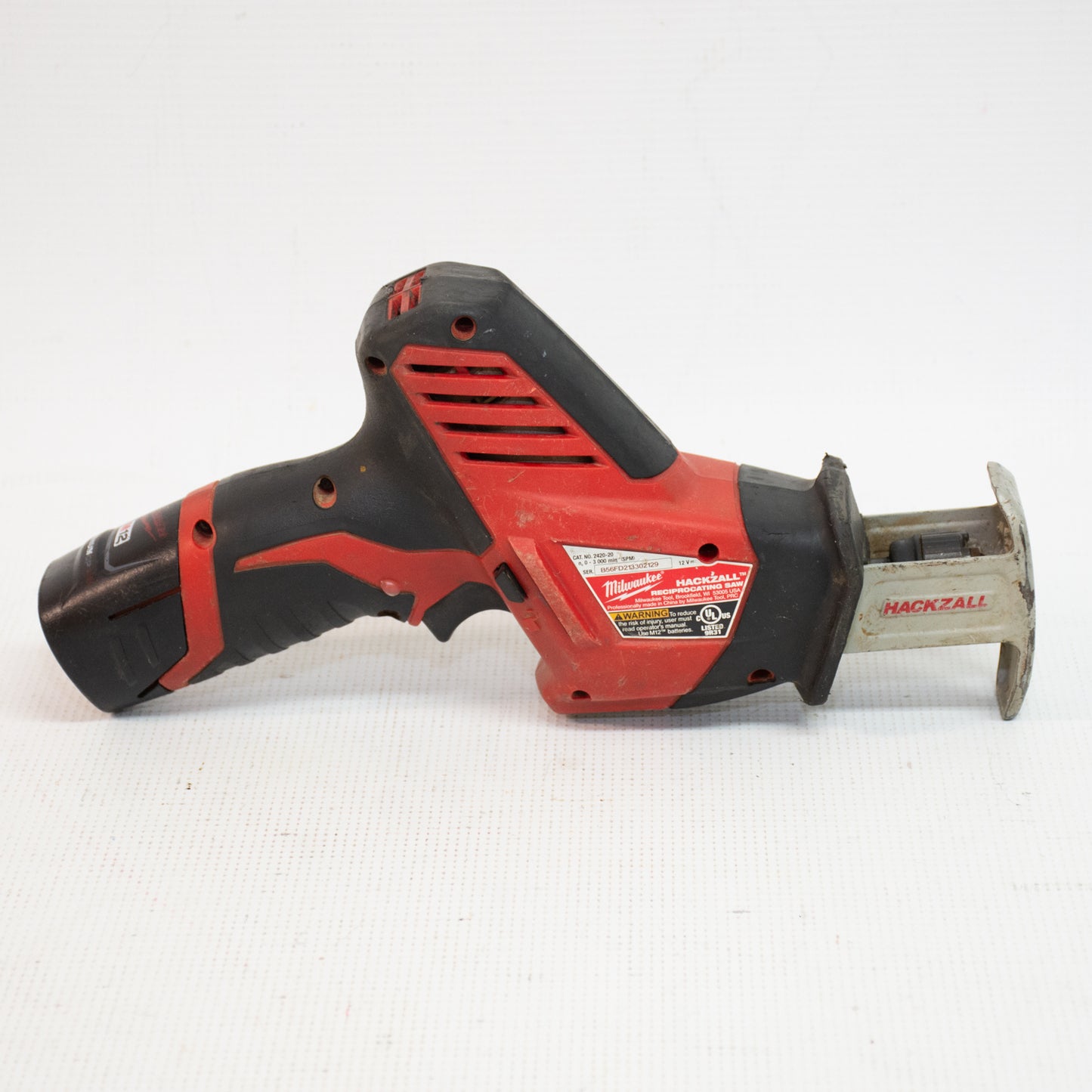 Milwaukee 2420-20 M12 Hackzall Reciprocating Saw