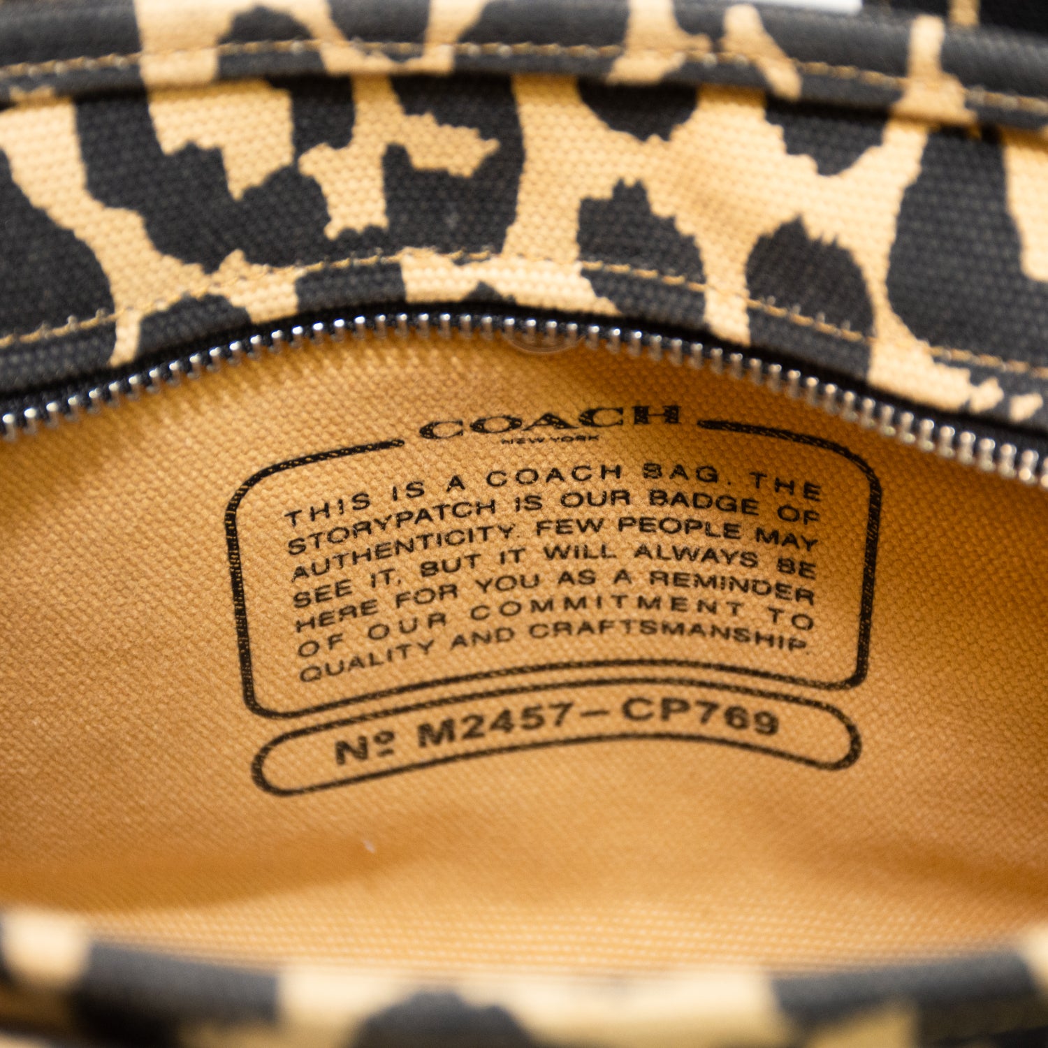 Coach C9769 Cargo Tote 26 Leopard Print