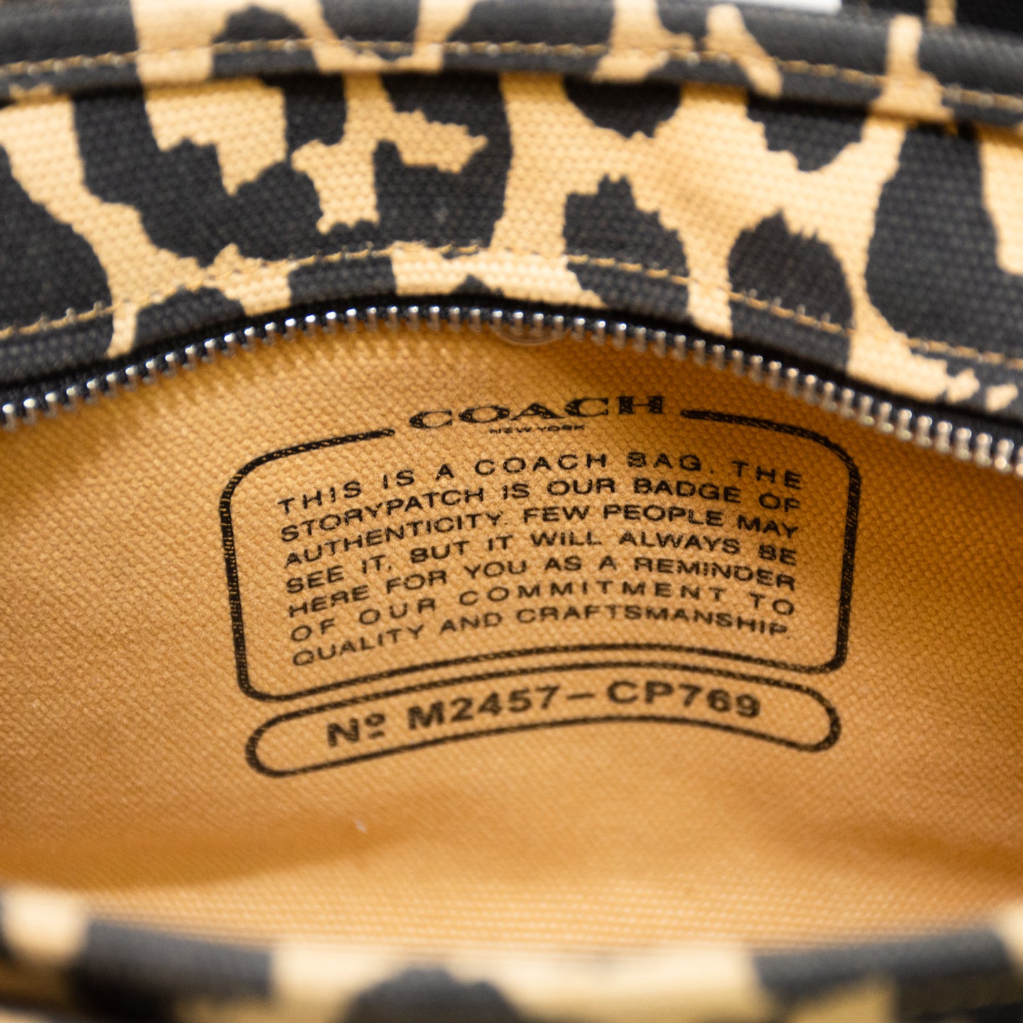 Coach C9769 Cargo Tote 26 Leopard Print