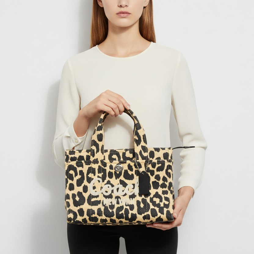 Coach C9769 Cargo Tote 26 Leopard Print