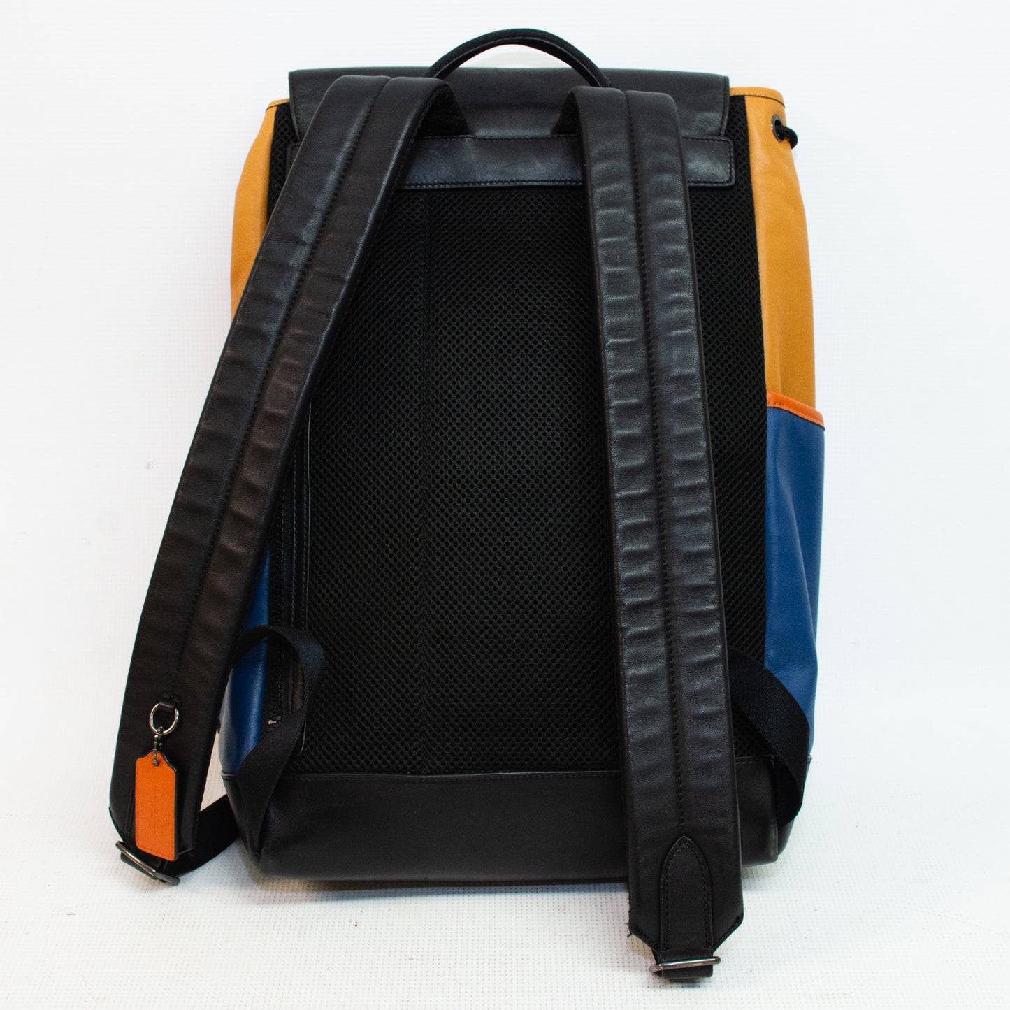 Coach C2722 Pattern - Blue, Brown, Black Colorblock Track Backpack