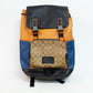 Coach C2722 Pattern - Blue, Brown, Black Colorblock Track Backpack