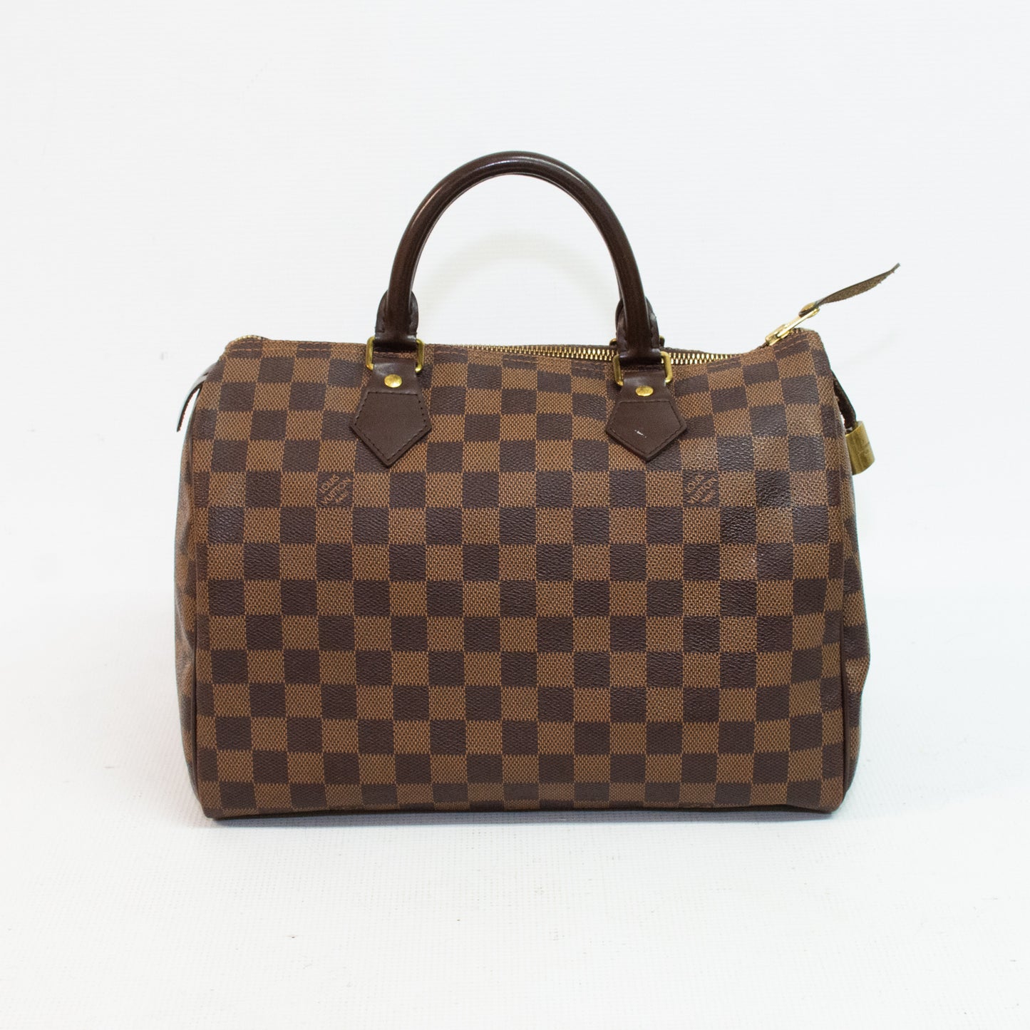 Louis Vuitton Speedy 30 Damier Ebene Canvas Handbag