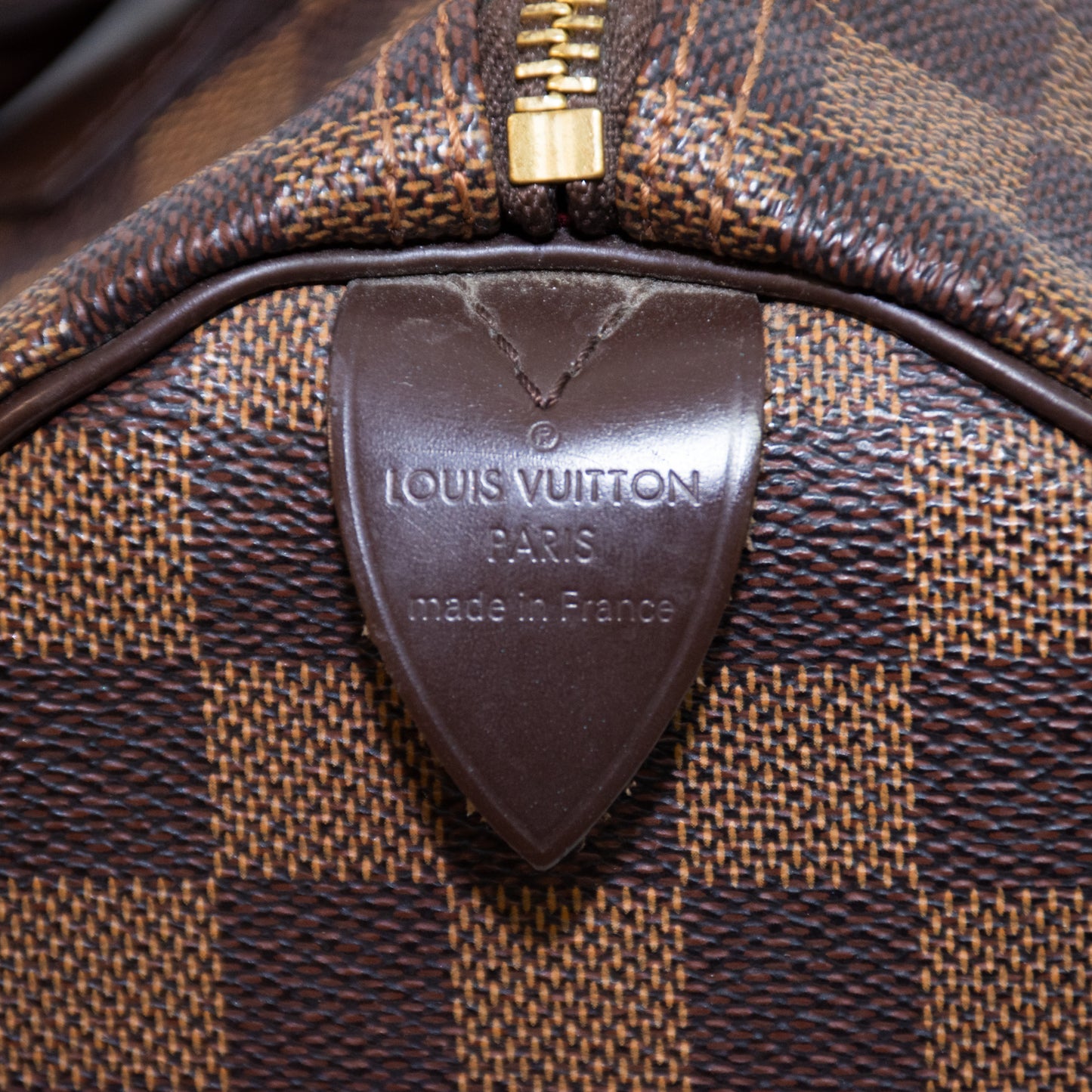 Louis Vuitton Speedy 30 Damier Ebene Canvas Handbag