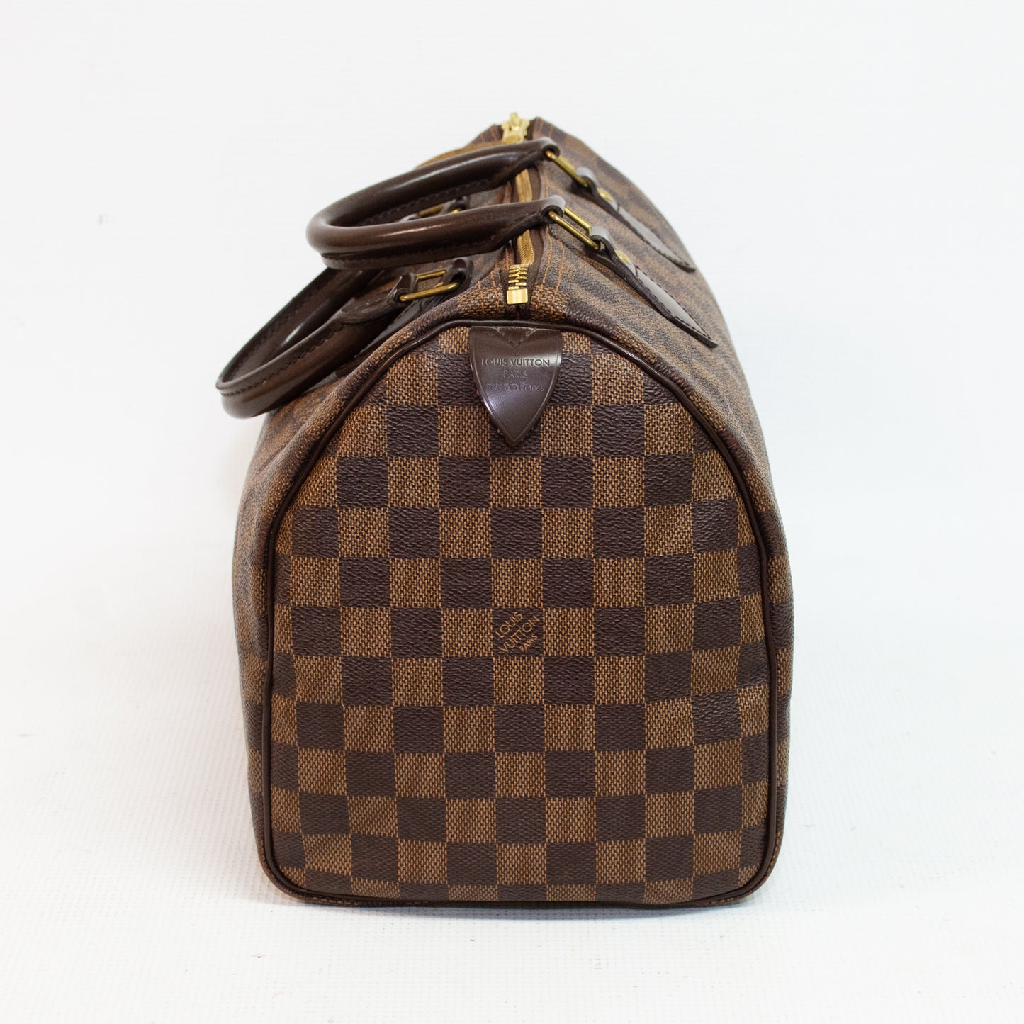 Louis Vuitton Speedy 30 Damier Ebene Canvas Handbag