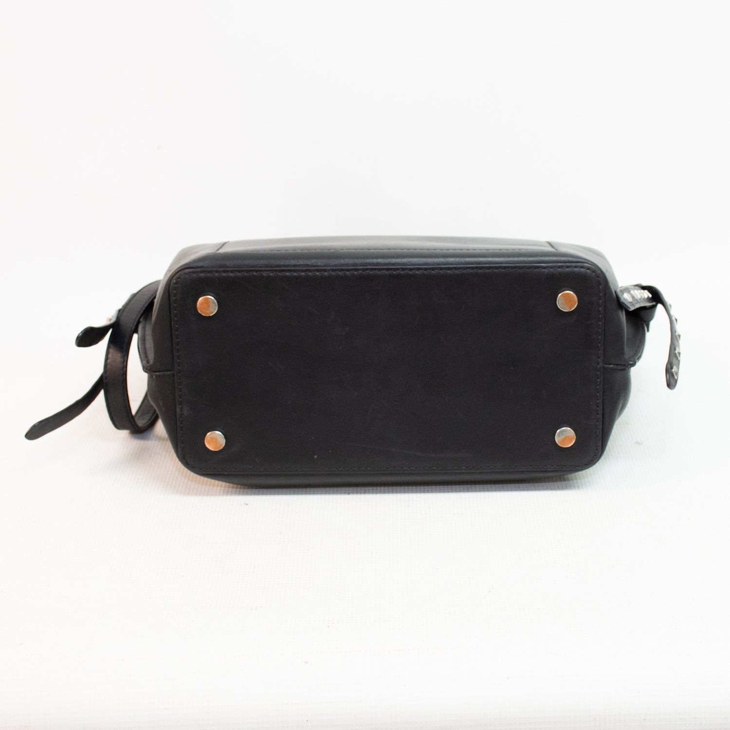 Michael Kors Hamilton Large Studded Leather Belted Satchel