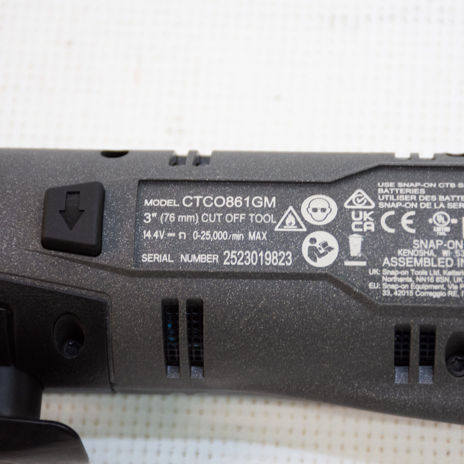 Snap-on CTCO861GM Cut Off Tool