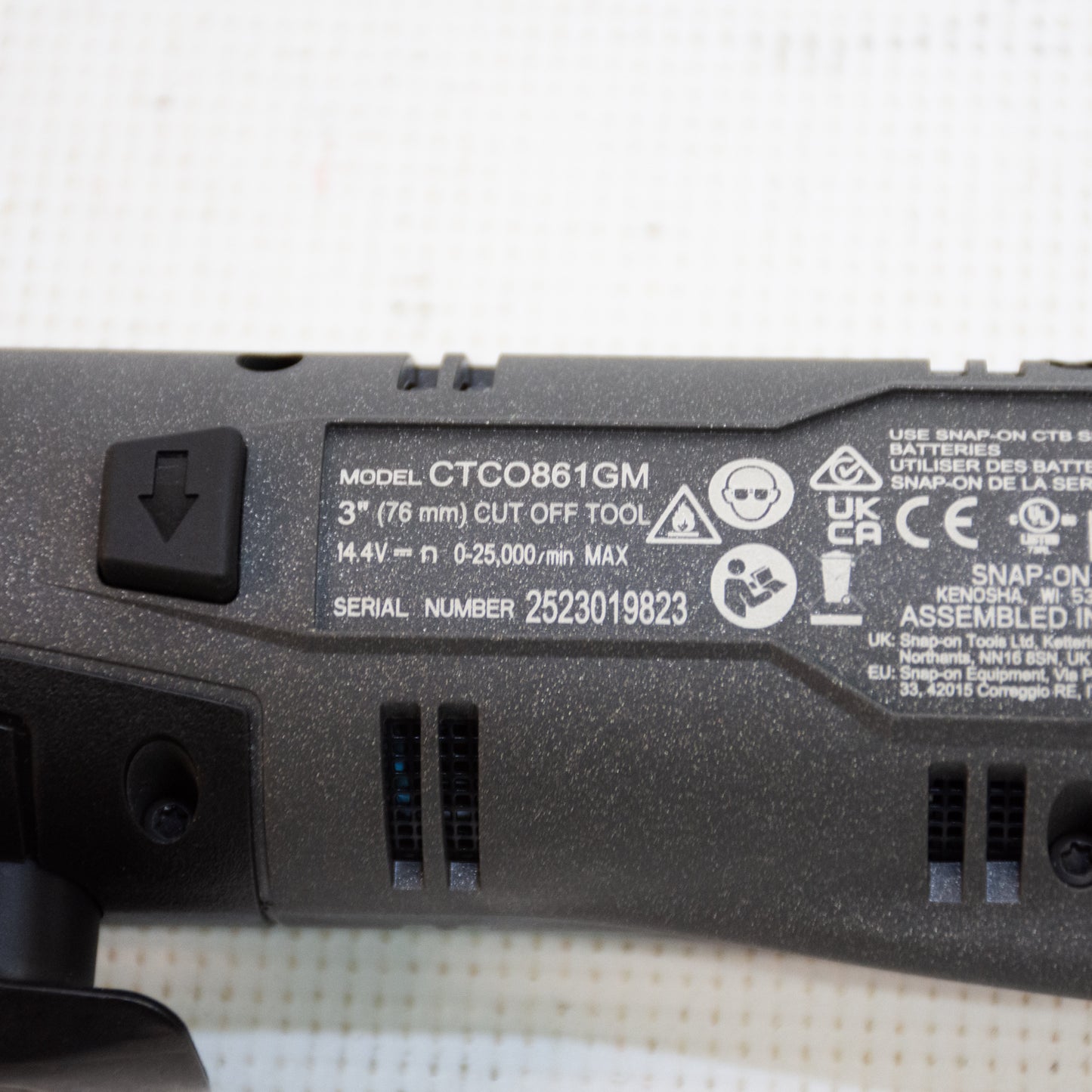 Snap-on CTCO861GM Cut Off Tool