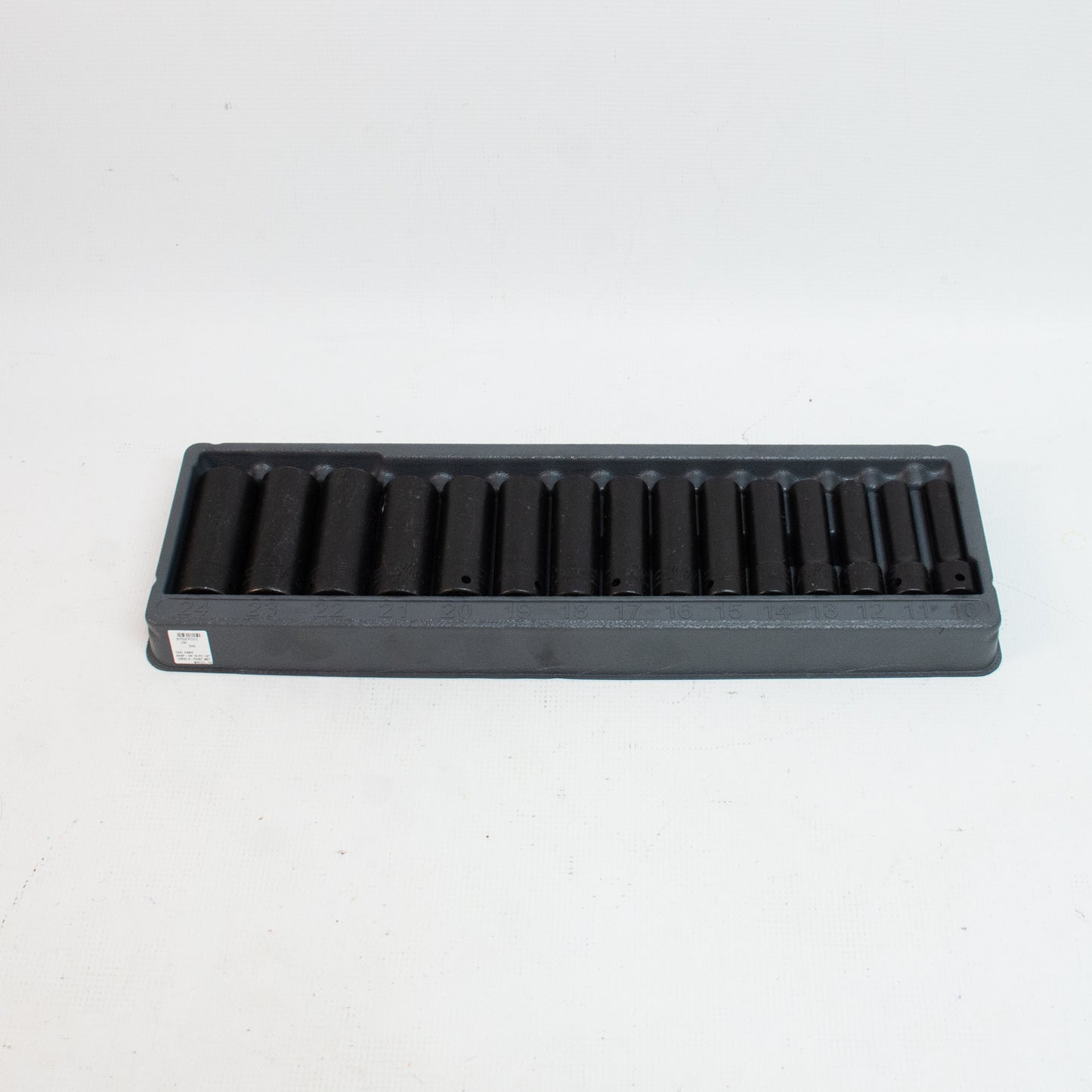 Snap-on 15pc 1/2" Drive 6-Point Metric Deep Impact Socket Set (10-24mm)