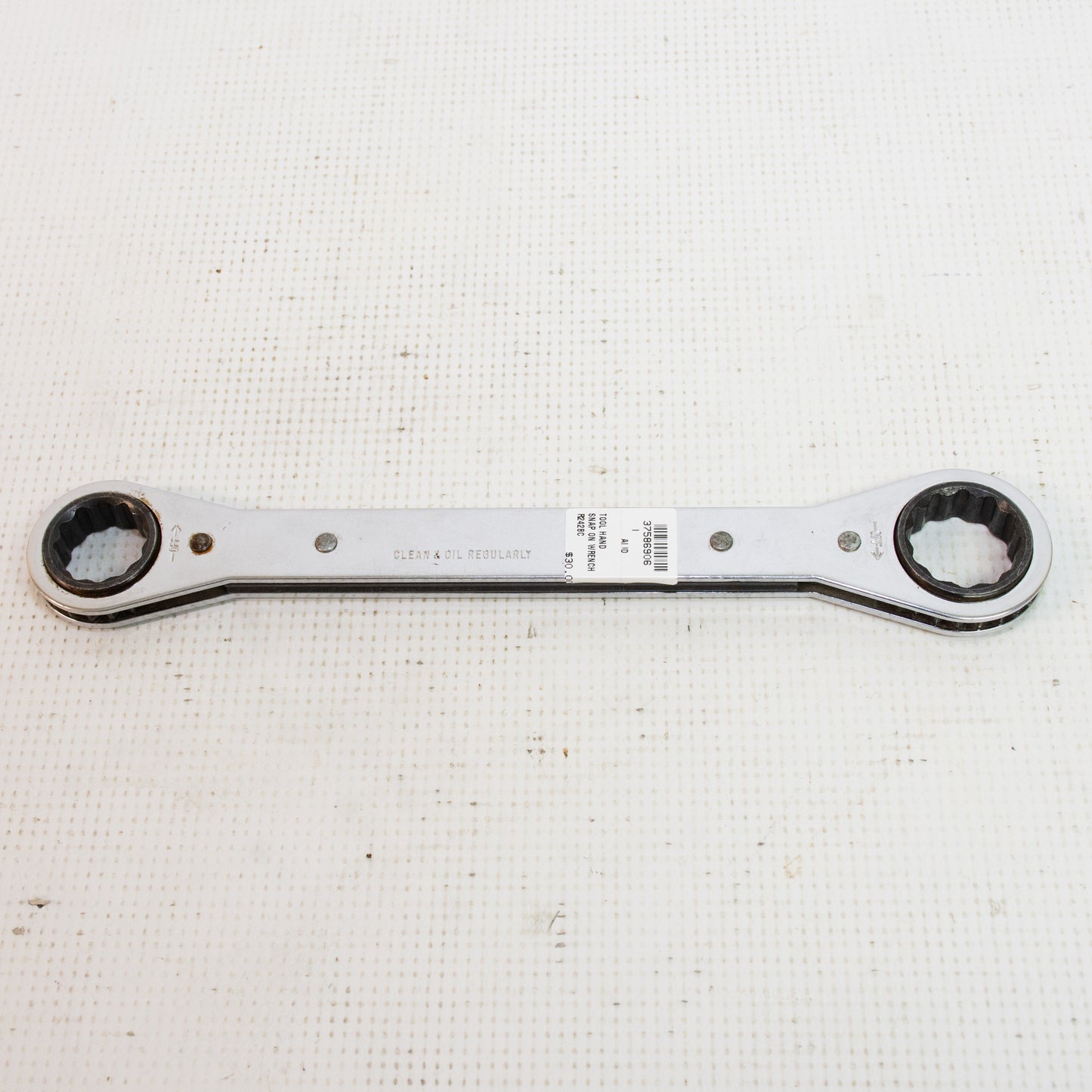 Snap-on Tools USA R2428C 3/4" x 7/8" Ratcheting Box Wrench Flat 12 Point