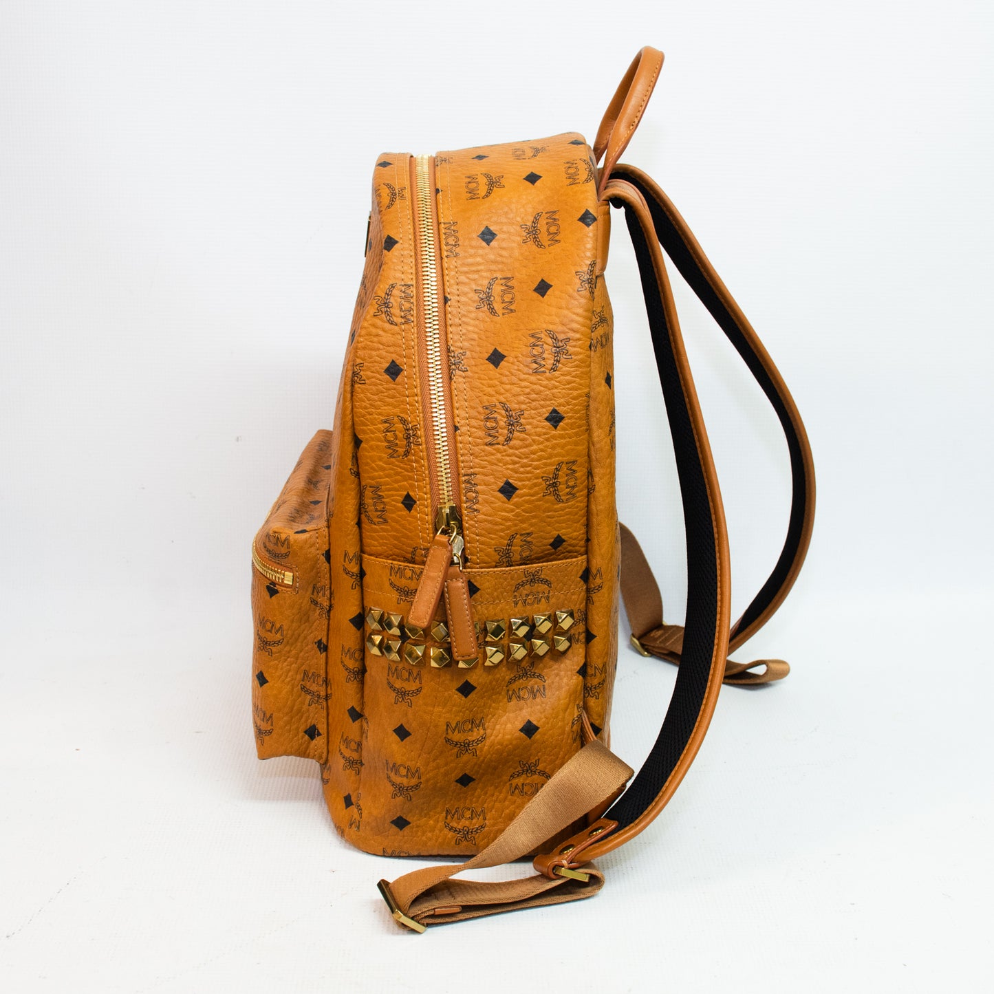 MCM Stark VIsetos Side Studs Medium Backpack - MMKSVE38CO001