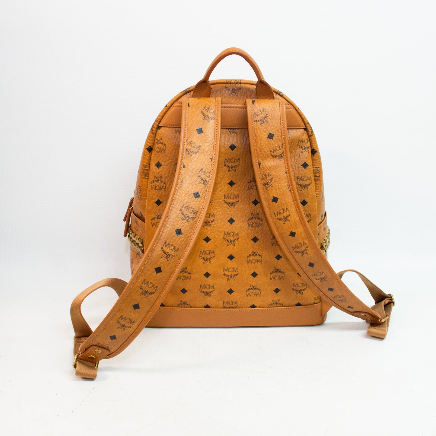 MCM Stark VIsetos Side Studs Medium Backpack - MMKSVE38CO001