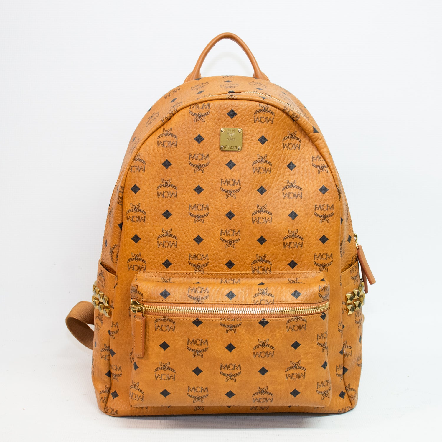 MCM Stark VIsetos Side Studs Medium Backpack - MMKSVE38CO001