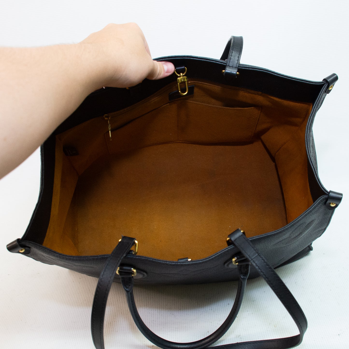 Louis Vuitton M44925 OnTheGo Empreinte Black Tote
