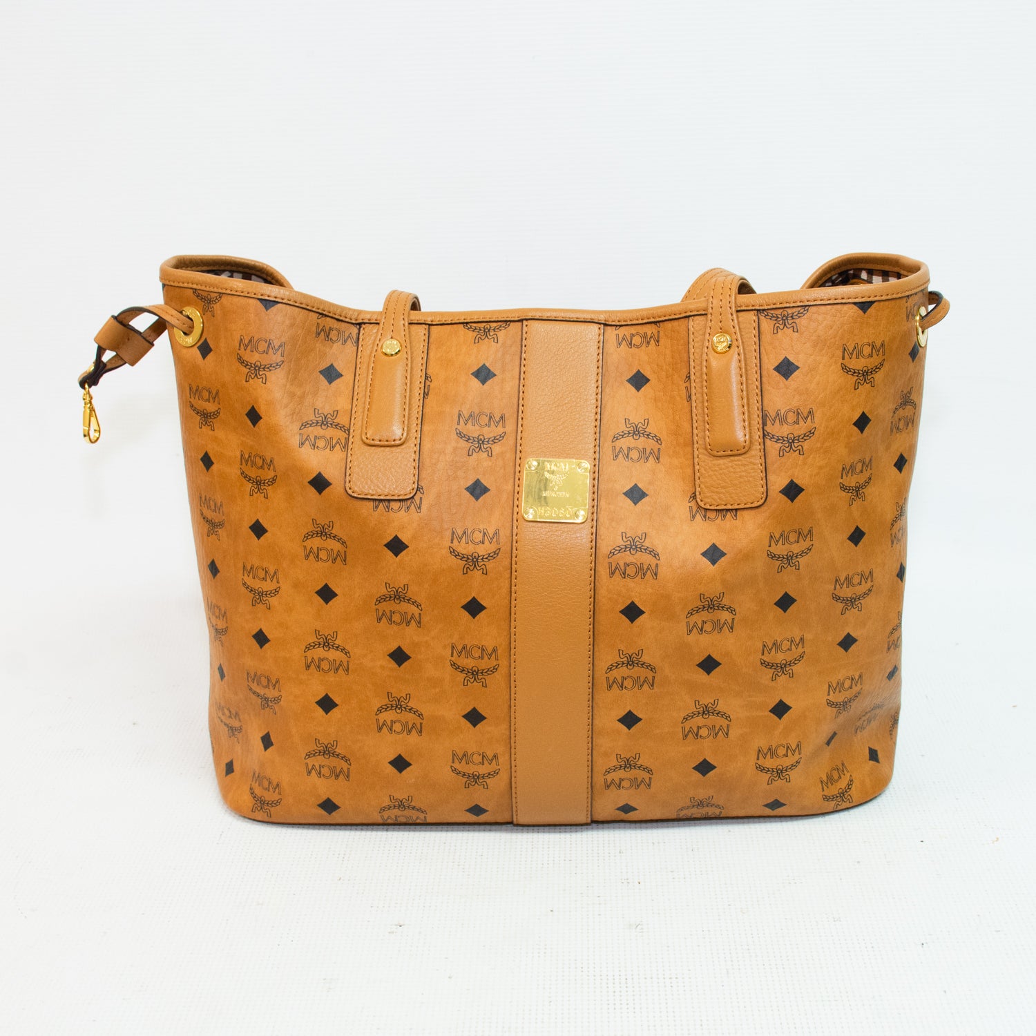 MCM Visetos Liz Reversible Shopper Tote