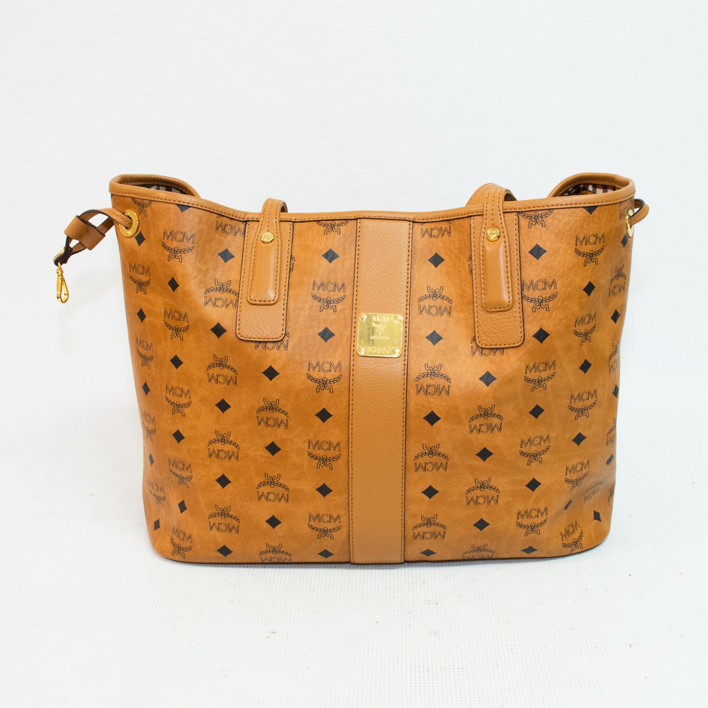 MCM Visetos Liz Reversible Shopper Tote