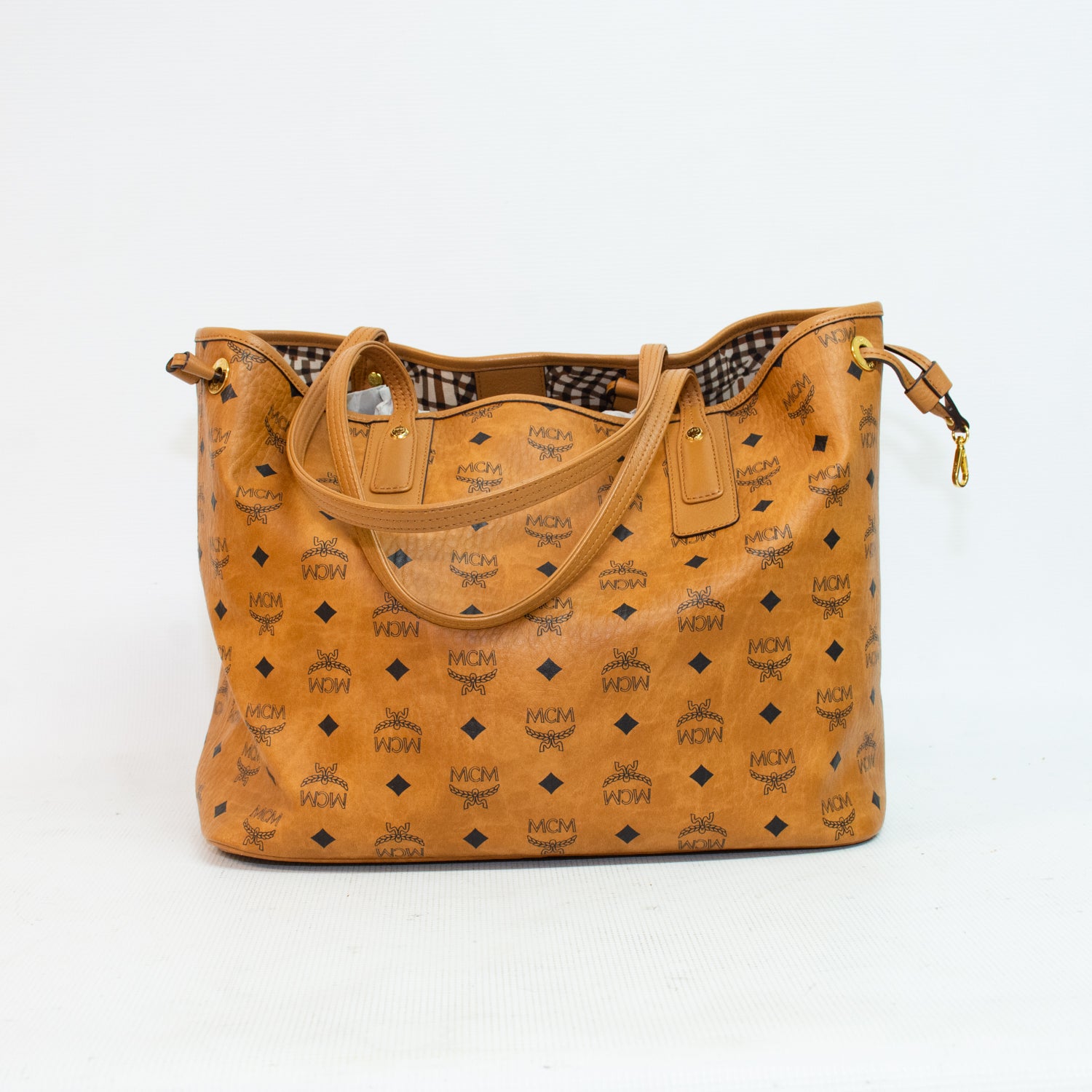MCM Visetos Liz Reversible Shopper Tote