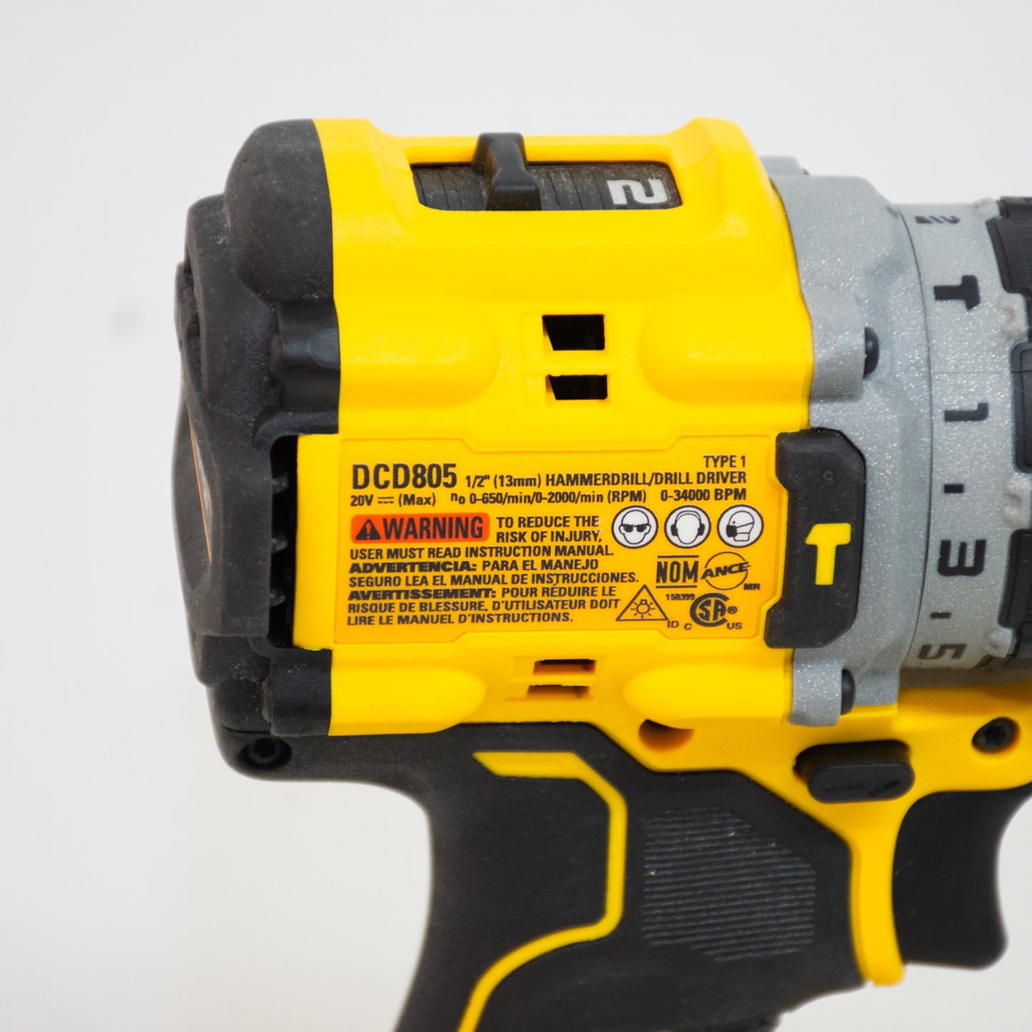 DEWALT DCF850 & DCD805 20V Max Impact Driver & Hammer Drill Set