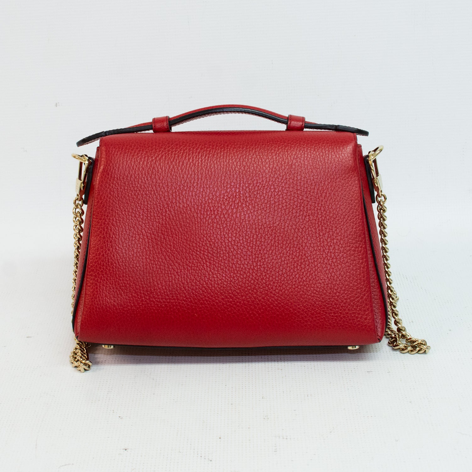 Gucci 510302 Red Interlocking G Chain Shoulder Bag