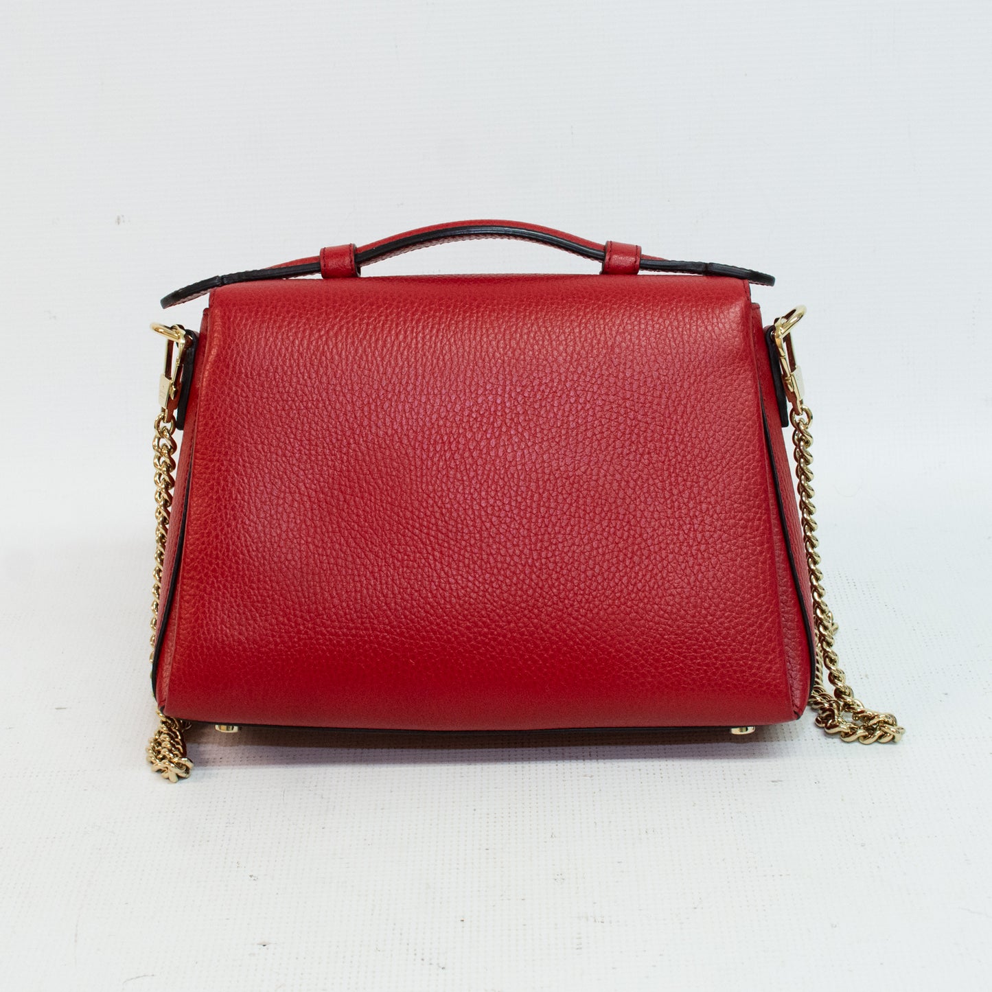 Gucci 510302 Red Interlocking G Chain Shoulder Bag
