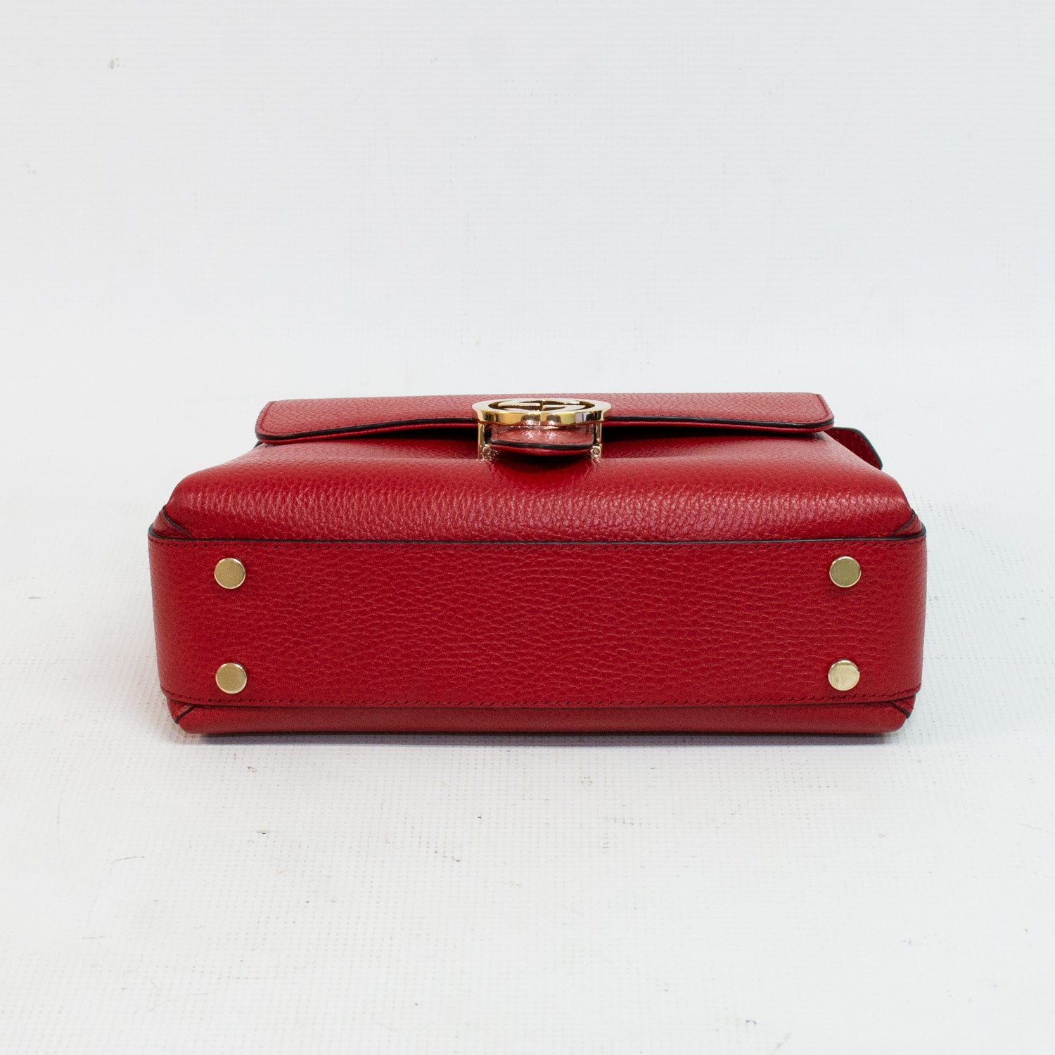 Gucci 510302 Red Interlocking G Chain Shoulder Bag