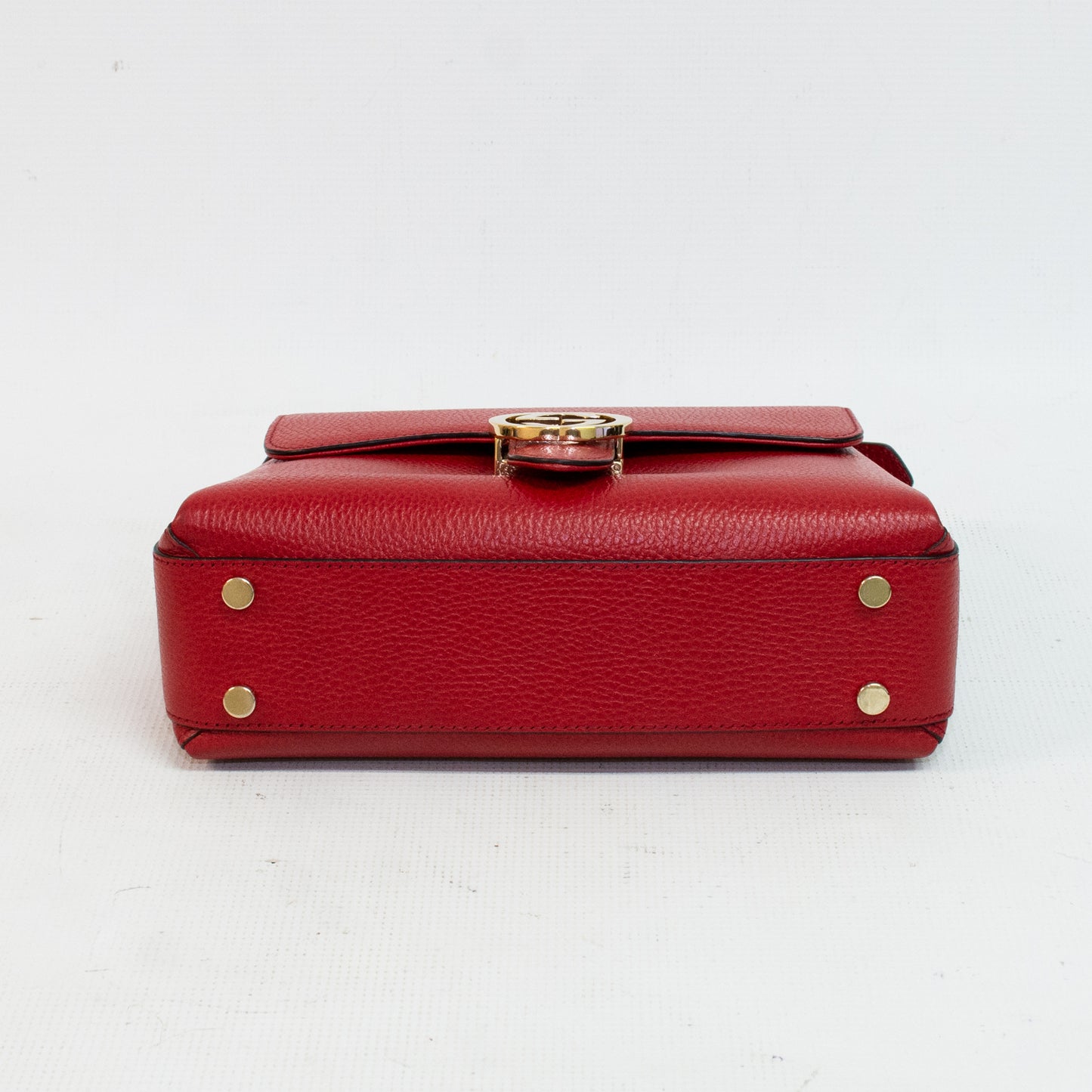 Gucci 510302 Red Interlocking G Chain Shoulder Bag