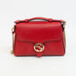 Gucci 510302 Red Interlocking G Chain Shoulder Bag