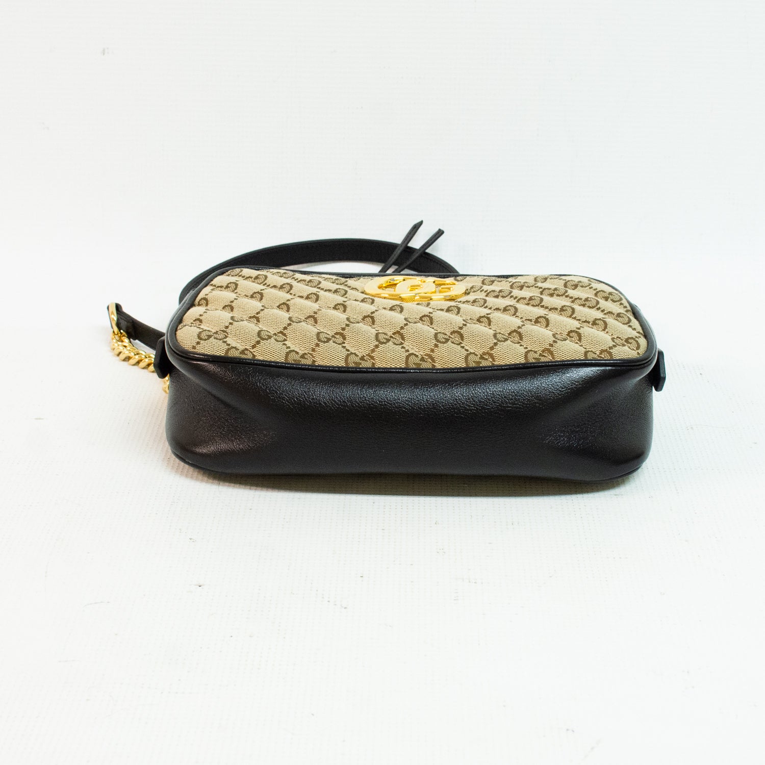 Gucci GG Marmont Beige Canvas Cross Body Bag - 447632
