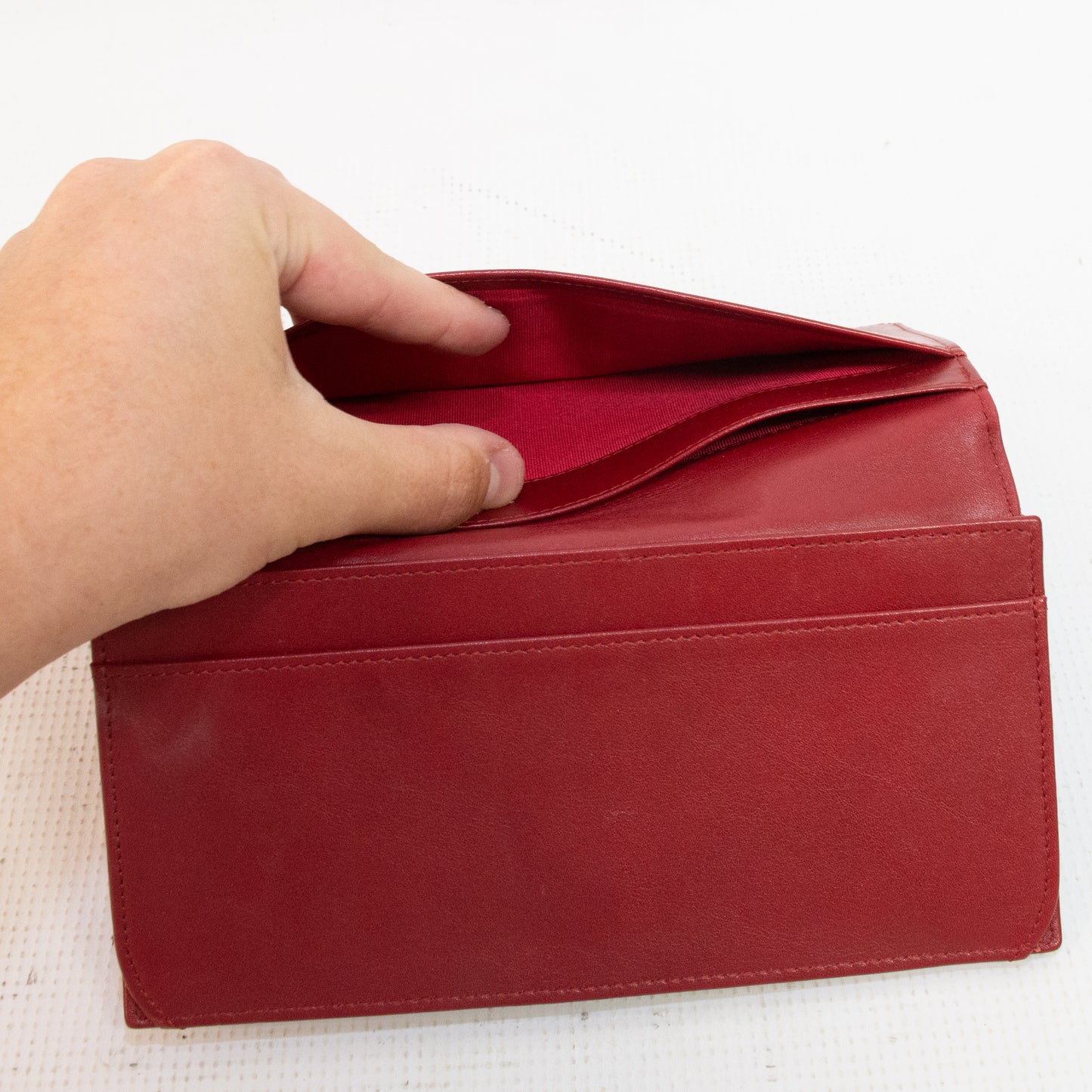 Chanel Red Cavier Leather Bi-Fold Wallet