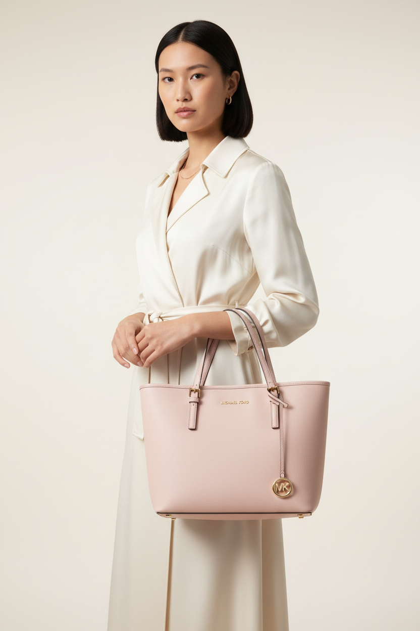 Michael Kors Saffiano Pink Large Tote - 35H7GTVT2L